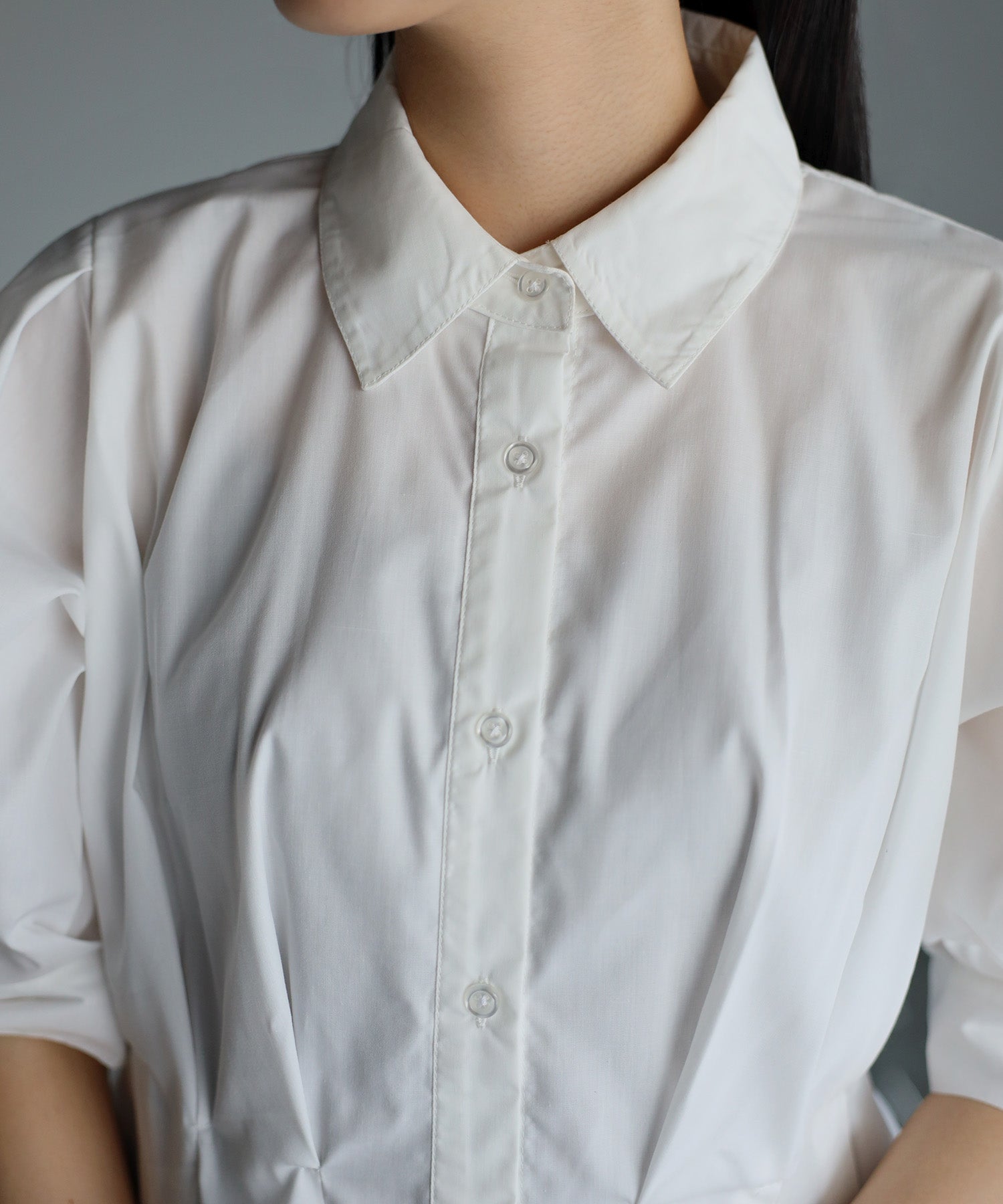 ボンジュールサガン BONJOUR SAGAN ウエストタックシャツ （OFF-WHITE） OFF-WHITE