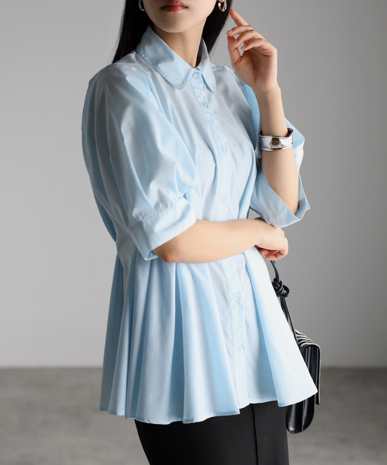 ボンジュールサガン BONJOUR SAGAN ウエストタックシャツ （OFF-WHITE） OFF-WHITE