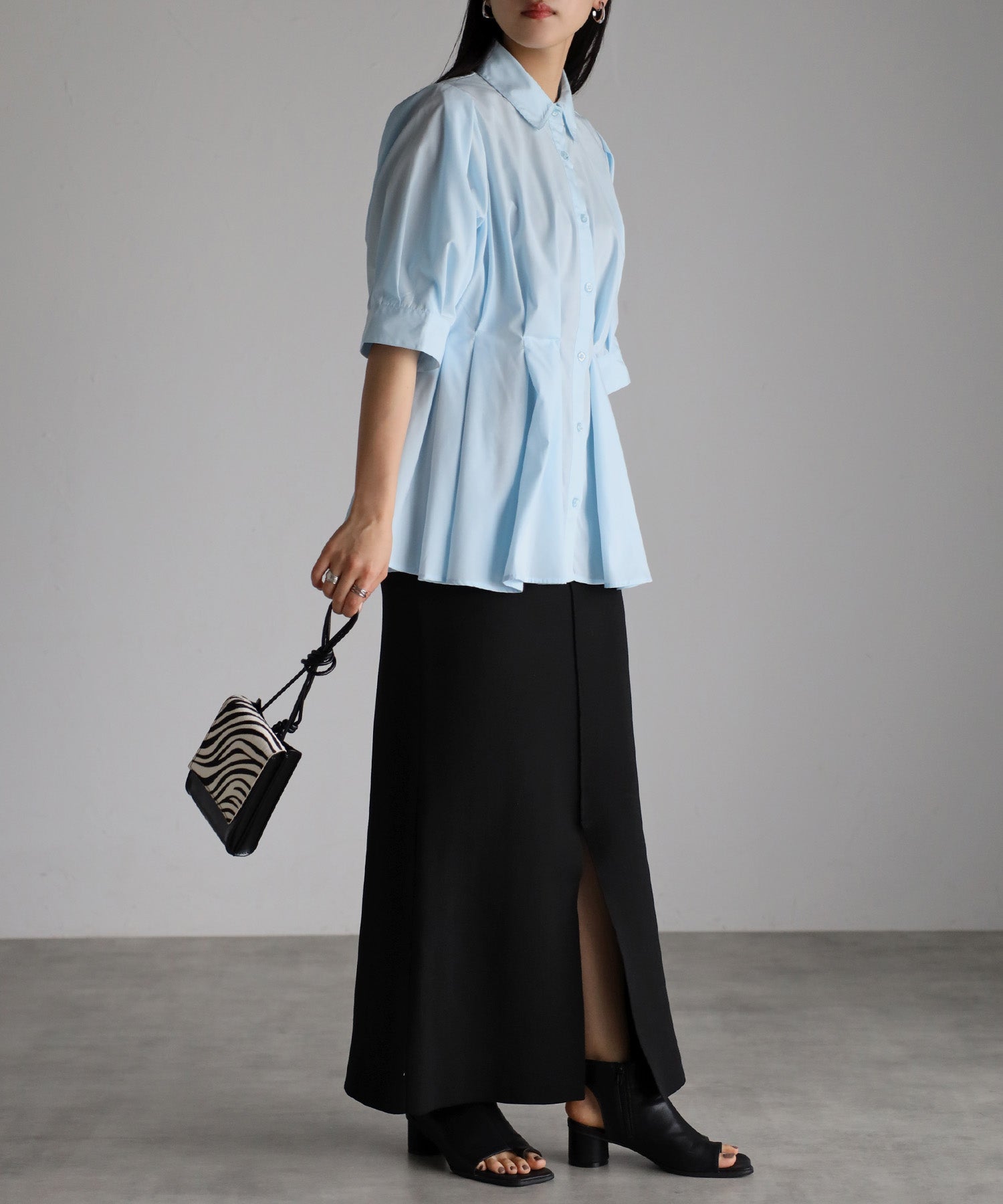 ボンジュールサガン BONJOUR SAGAN ウエストタックシャツ （OFF-WHITE） OFF-WHITE