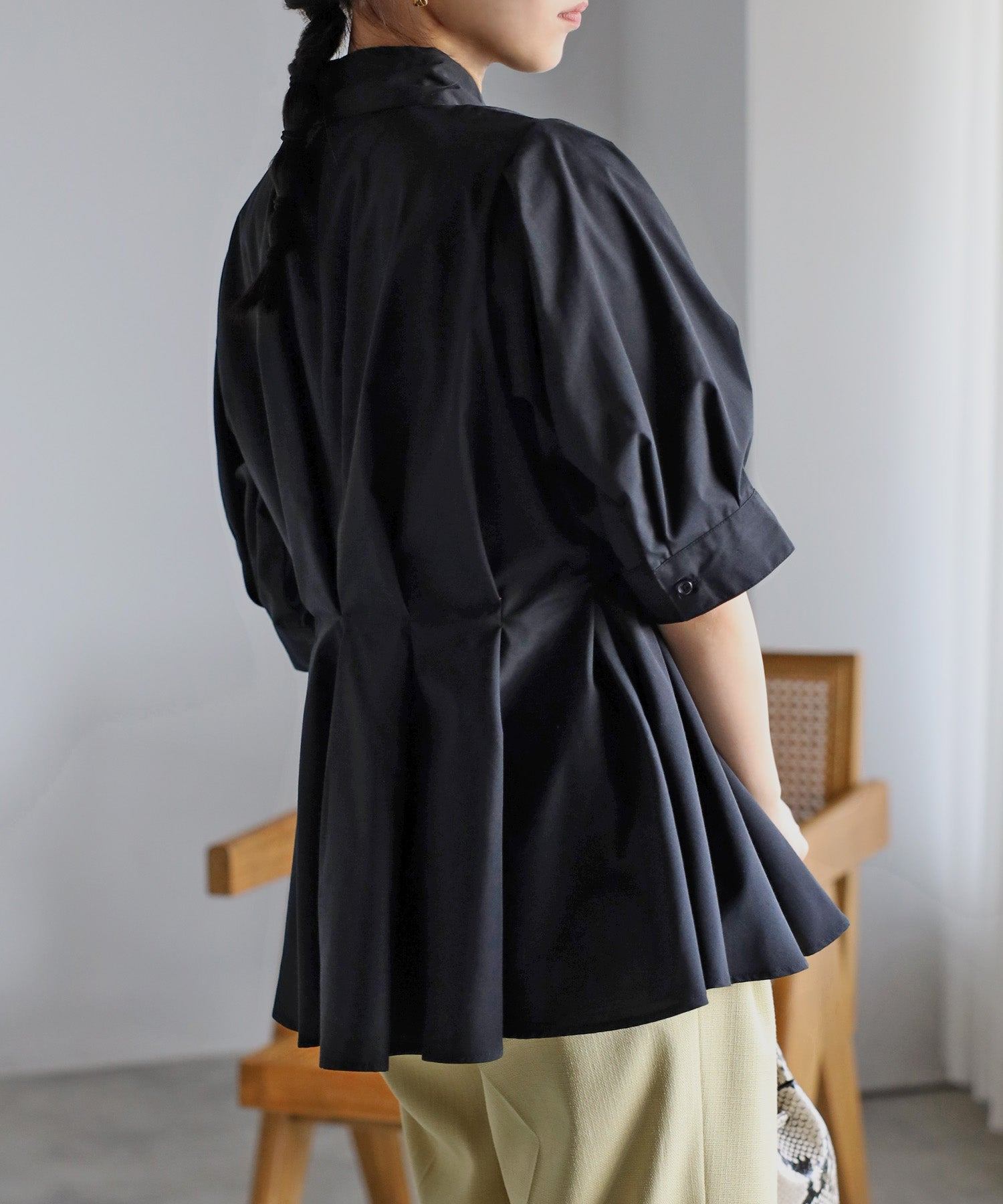 ボンジュールサガン BONJOUR SAGAN ウエストタックシャツ （OFF-WHITE） OFF-WHITE