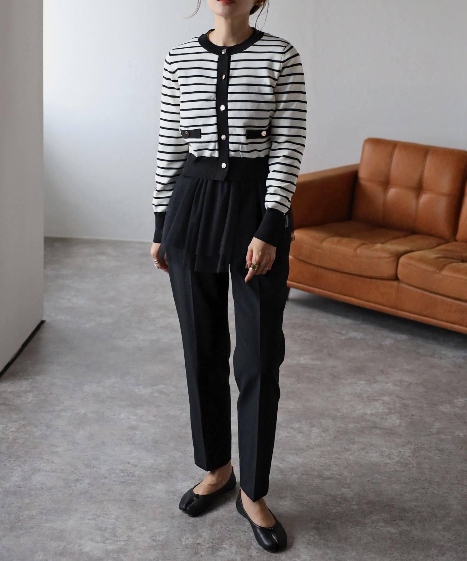 ボンジュールサガン BONJOUR SAGAN バックダブルリボンチュールキャミ （WHITE） WHITE