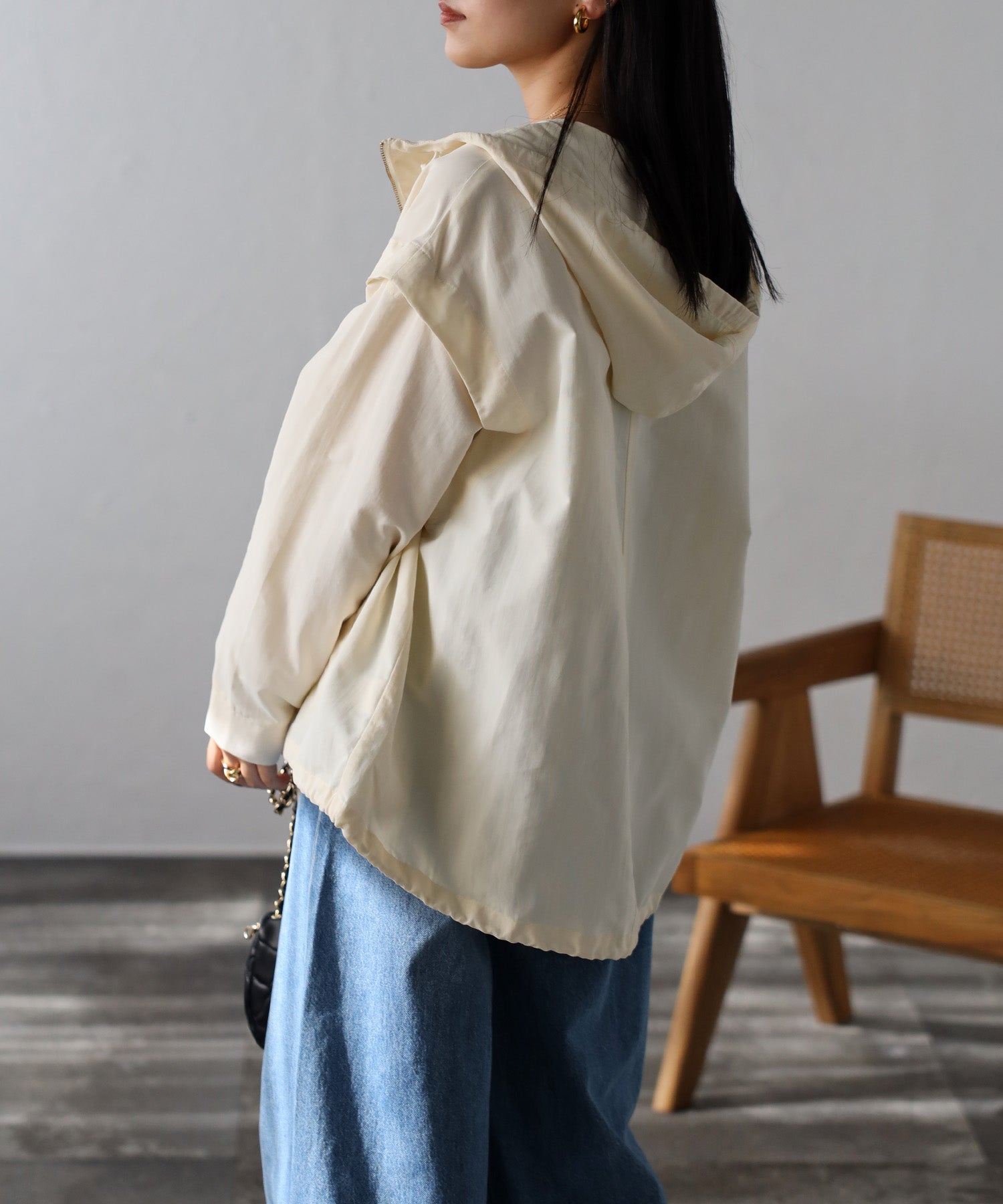 ボンジュールサガン BONJOUR SAGAN 袖取り外しマウンテンパーカー （OFF-WHITE） OFF-WHITE