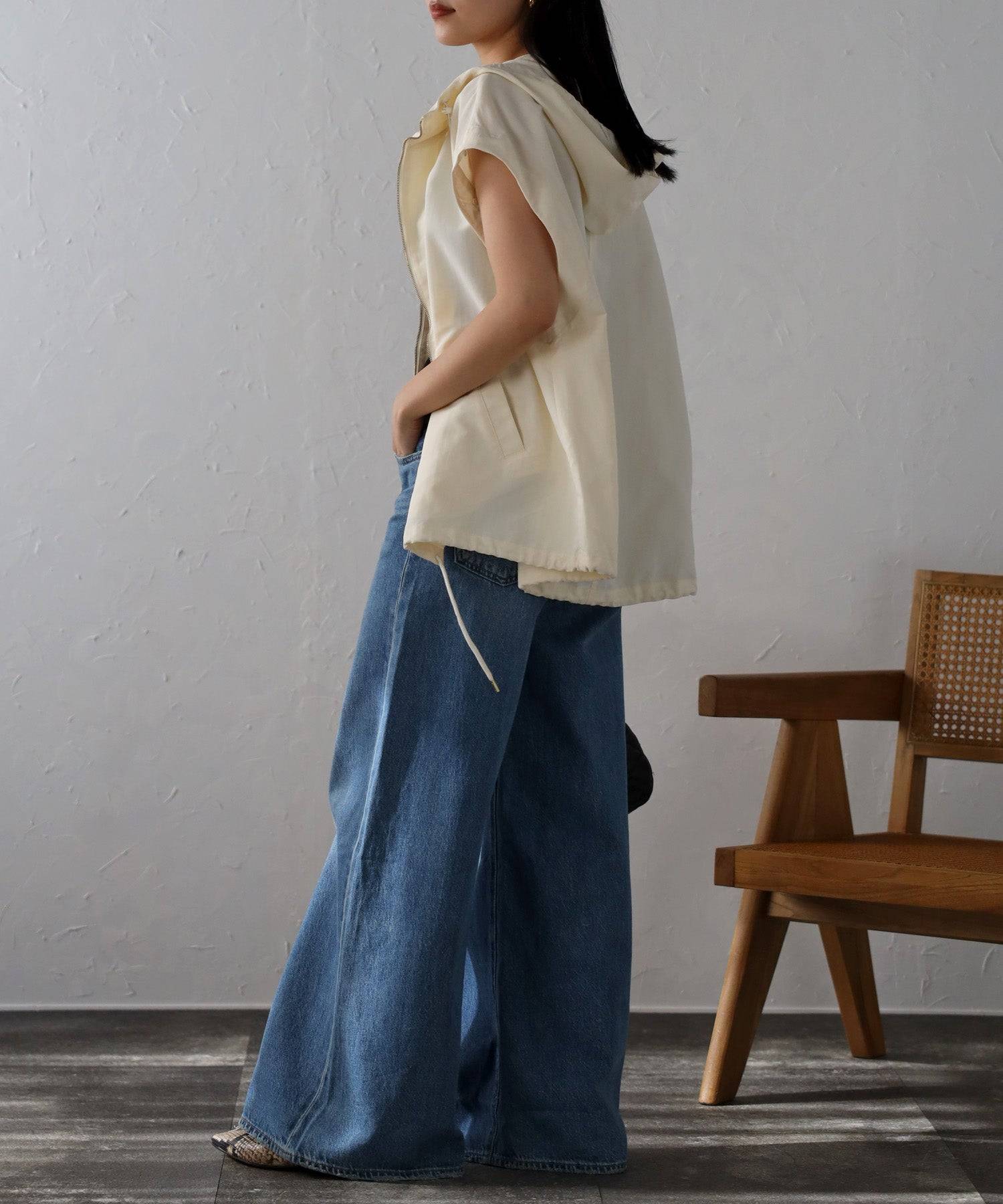 ボンジュールサガン BONJOUR SAGAN 袖取り外しマウンテンパーカー （OFF-WHITE） OFF-WHITE