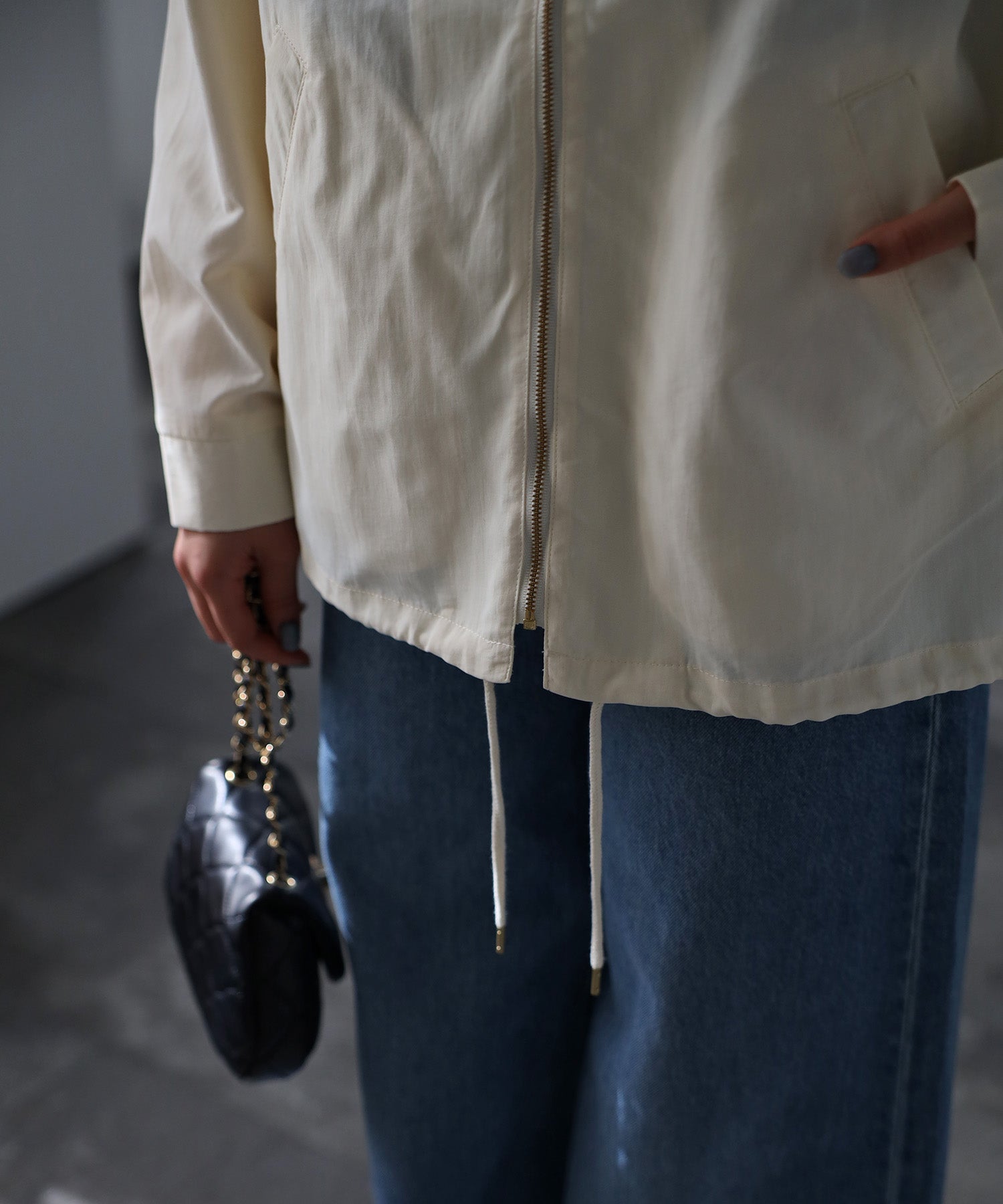 ボンジュールサガン BONJOUR SAGAN 袖取り外しマウンテンパーカー （OFF-WHITE） OFF-WHITE