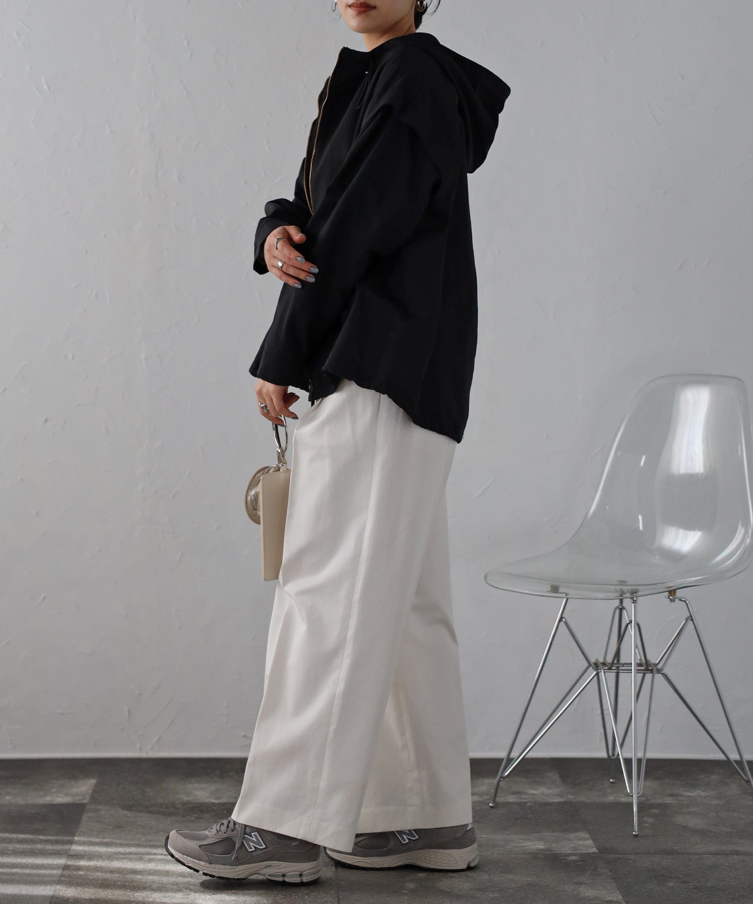 ボンジュールサガン BONJOUR SAGAN 袖取り外しマウンテンパーカー （OFF-WHITE） OFF-WHITE