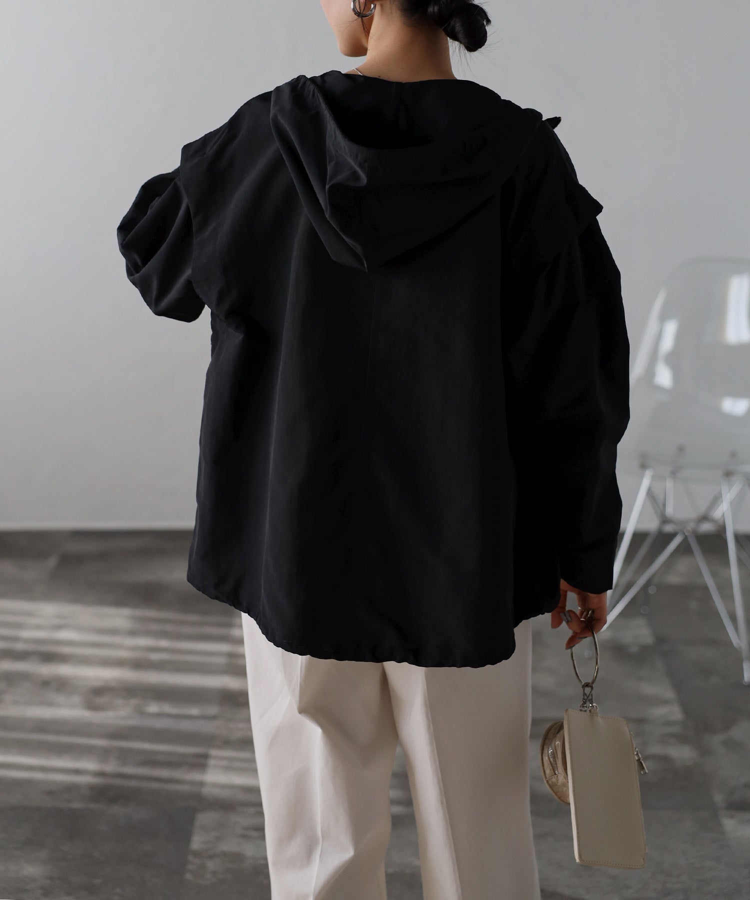 ボンジュールサガン BONJOUR SAGAN 袖取り外しマウンテンパーカー （OFF-WHITE） OFF-WHITE