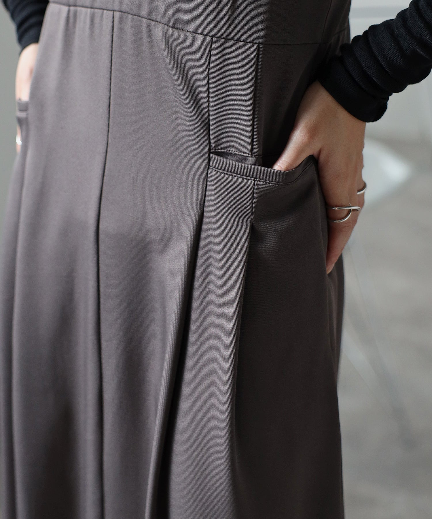 ボンジュールサガン BONJOUR SAGAN ビスチェジャンパースカート （BLACK） BLACK