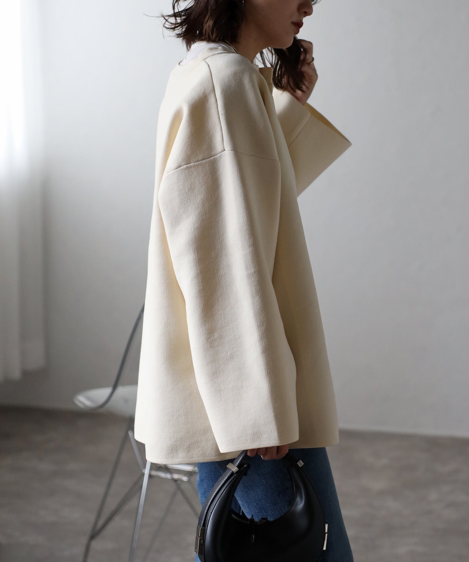 ボンジュールサガン BONJOUR SAGAN ハートボタンカーディガン （NAVY） NAVY