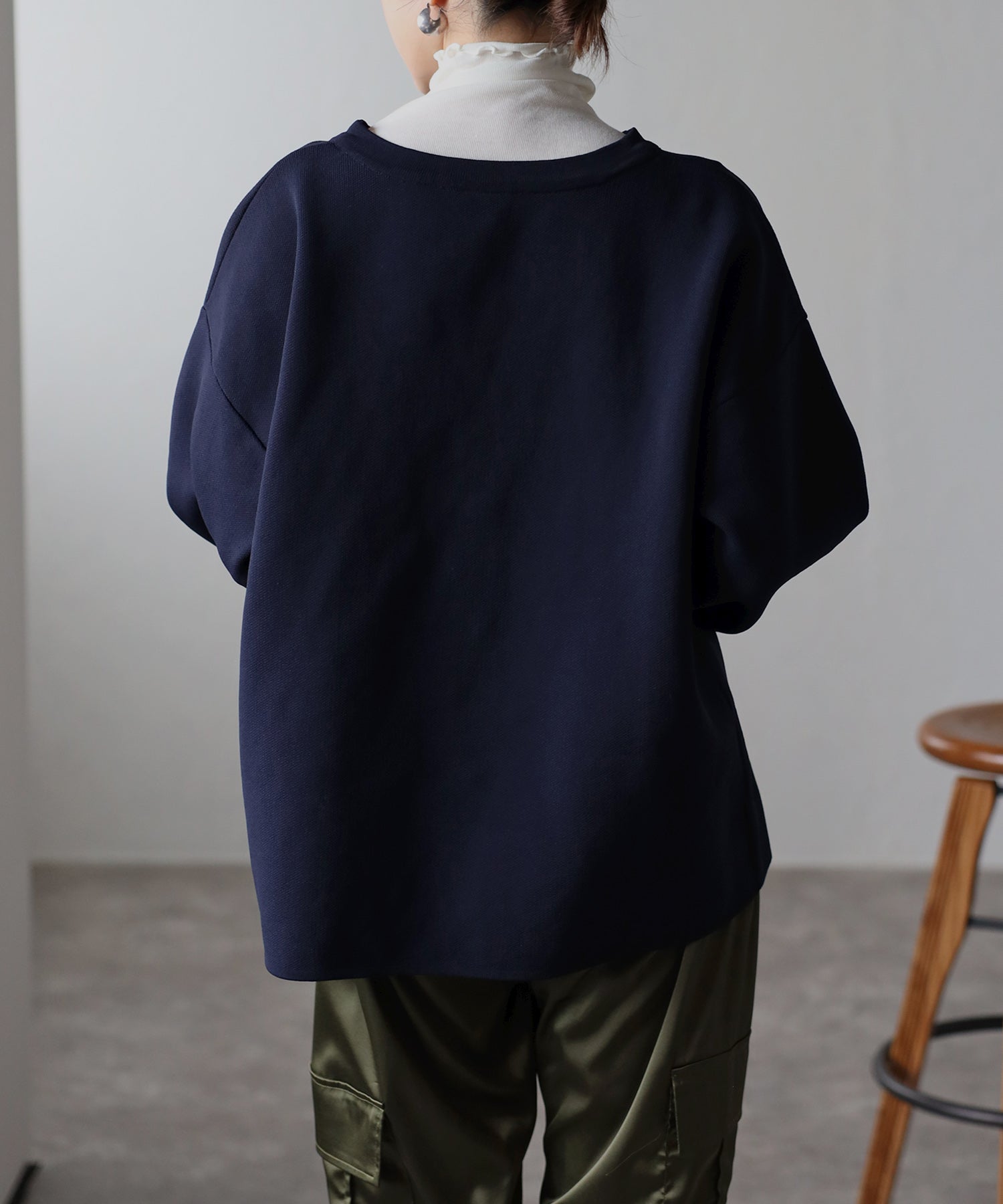 ボンジュールサガン BONJOUR SAGAN ハートボタンカーディガン （NAVY） NAVY