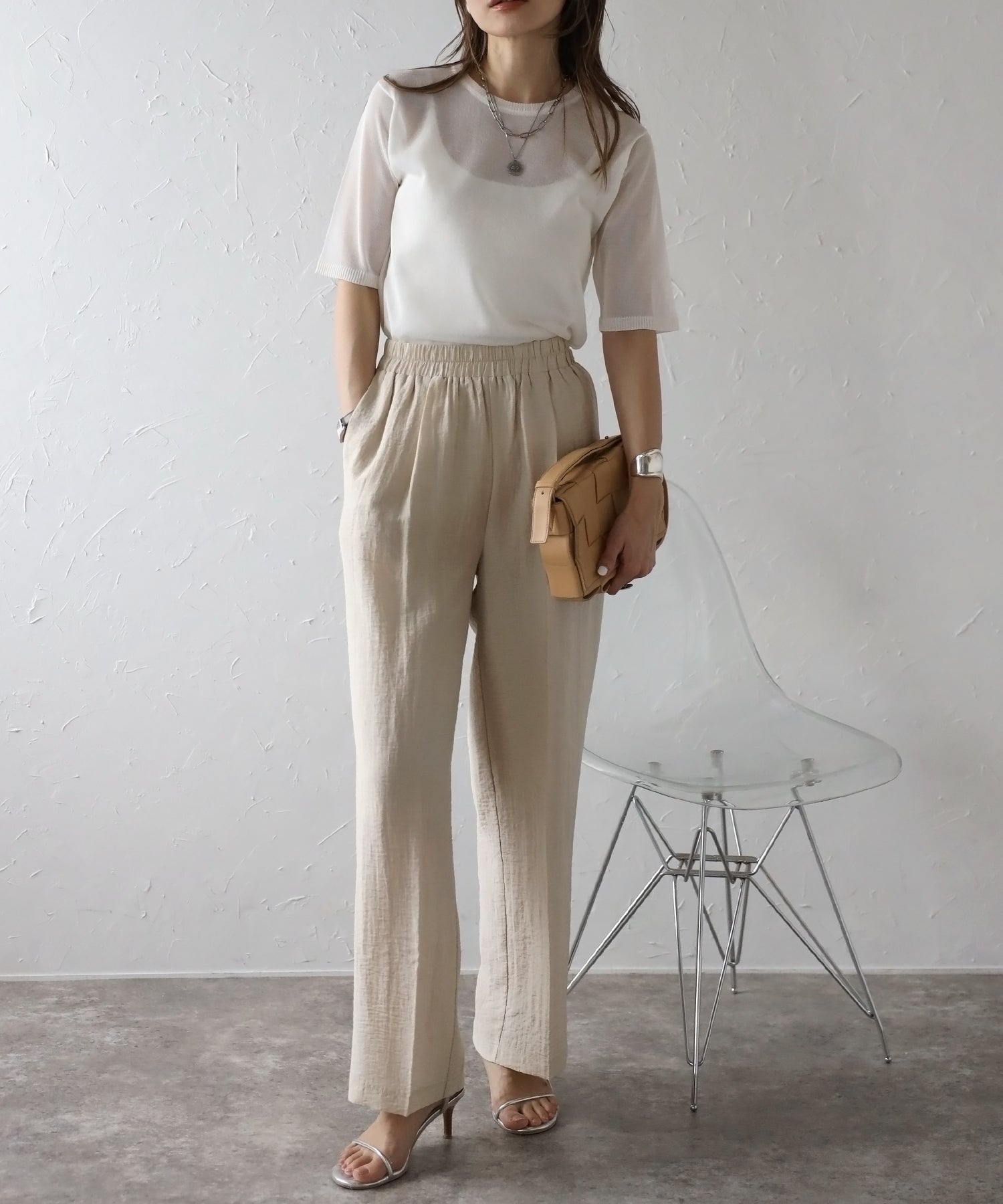 Bonjour Sagan Linen Blend Relax Wide Pants