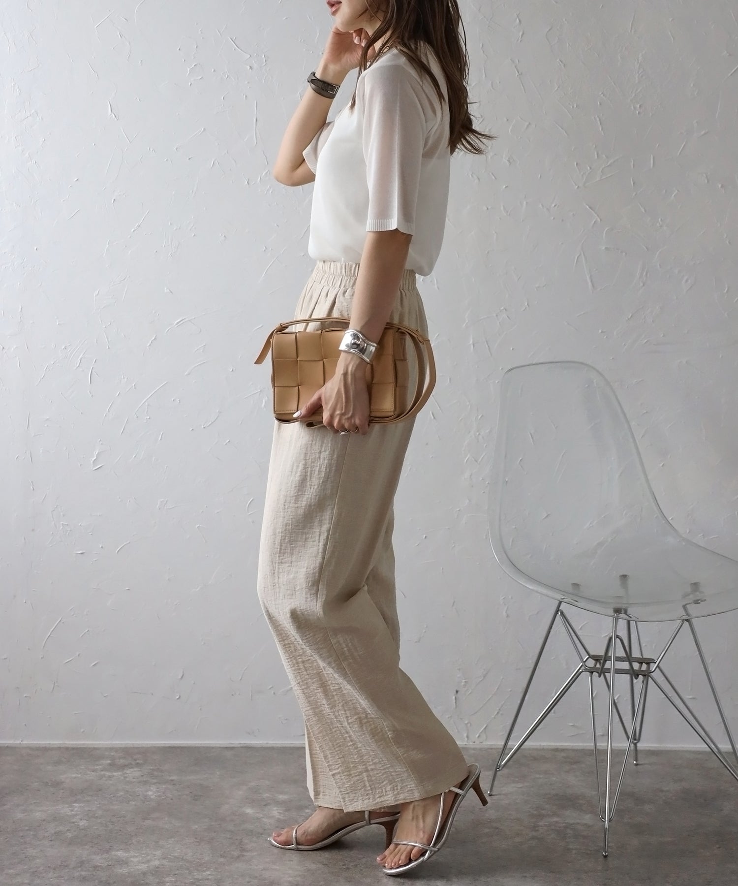 Bonjour Sagan Linen Blend Relax Wide Pants