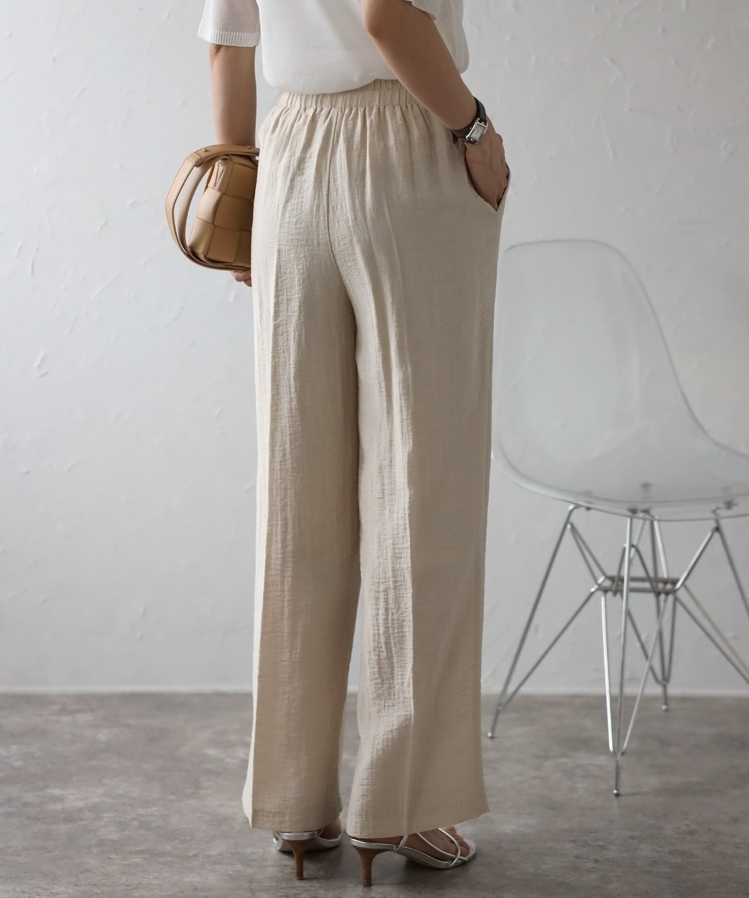 Bonjour Sagan Linen Blend Relax Wide Pants