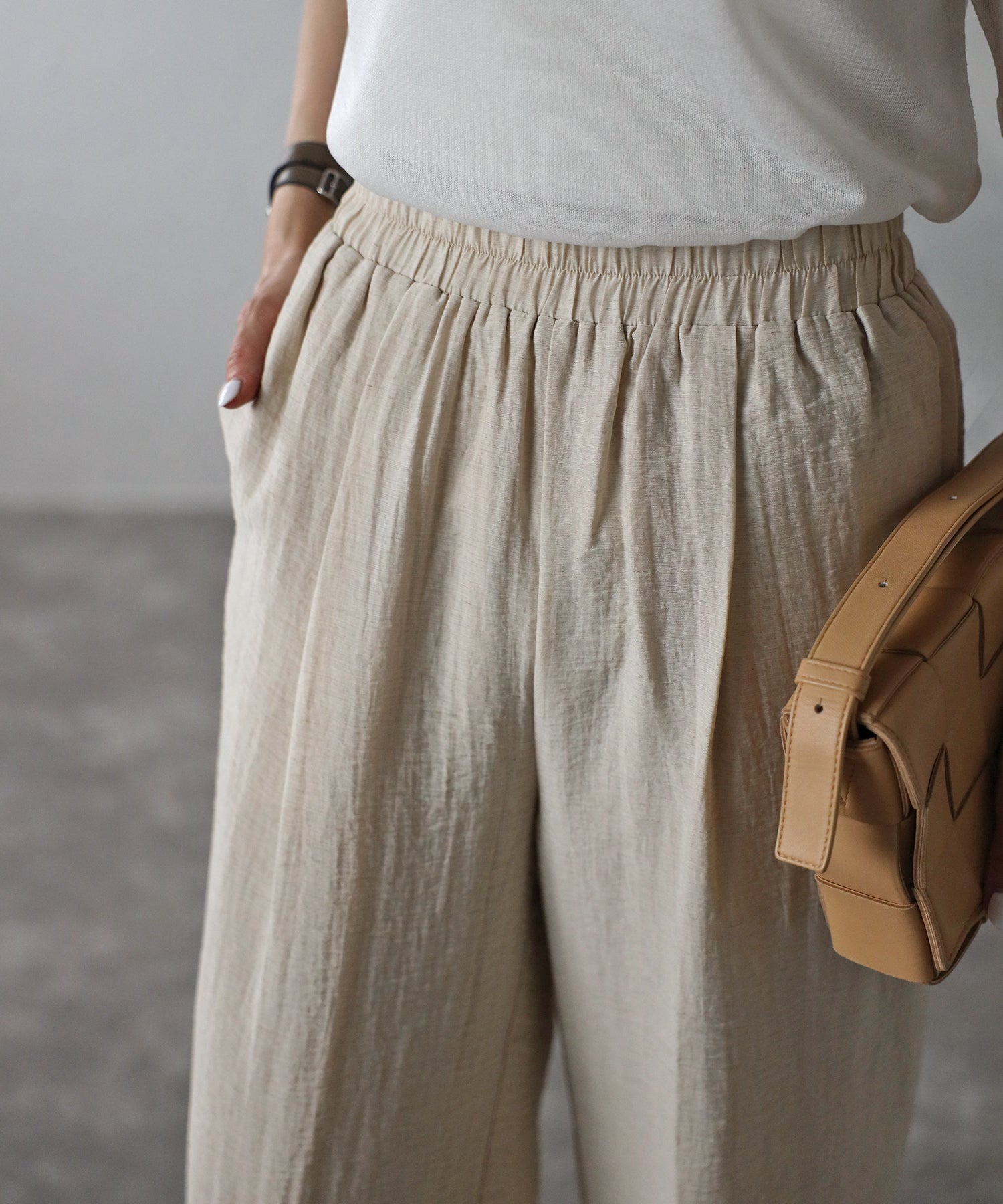 Bonjour Sagan Linen Blend Relax Wide Pants