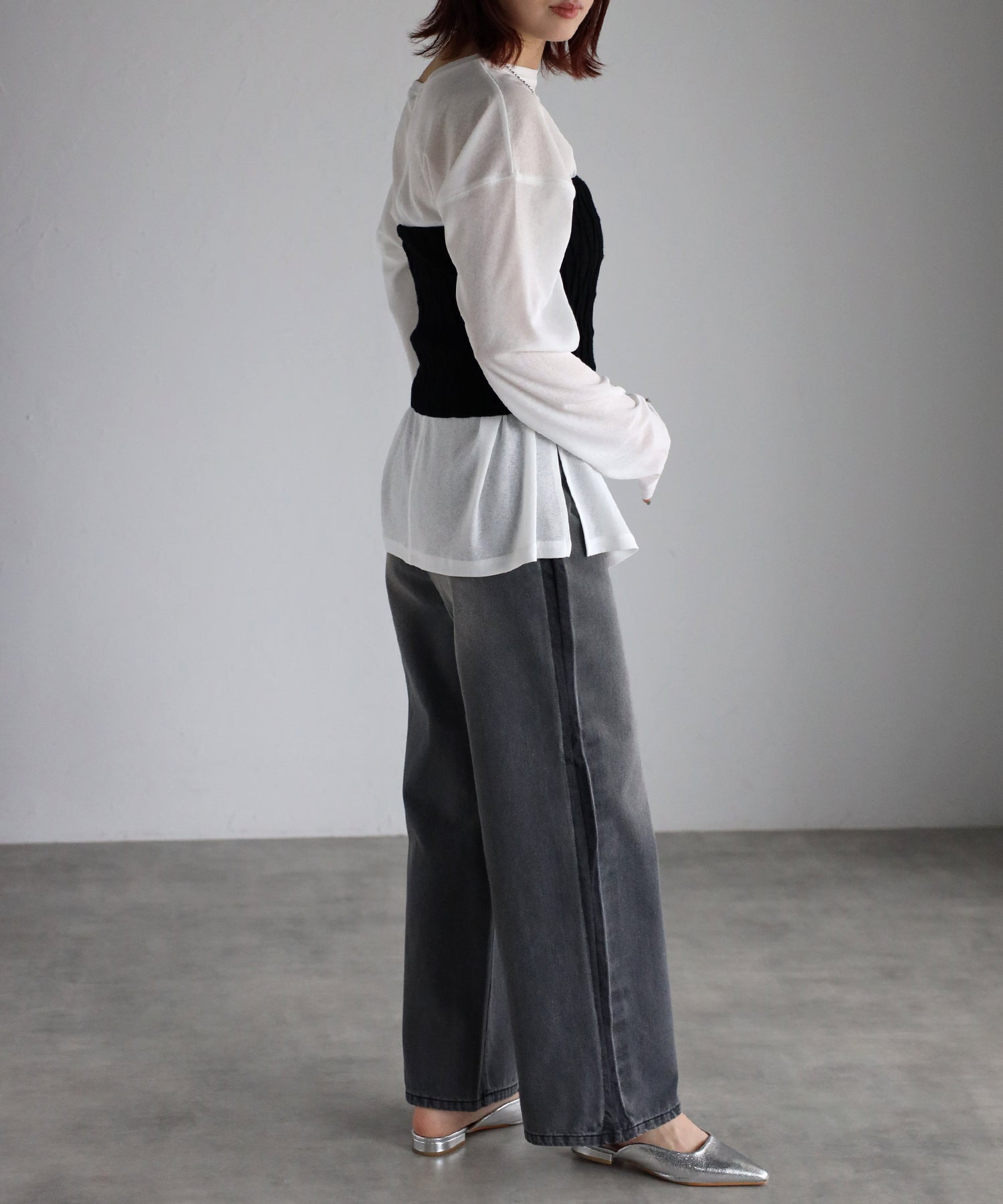 Bonjour Sagan Frill Sheer Cut Sew