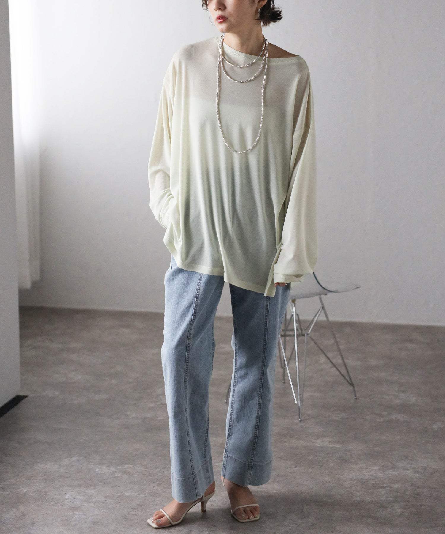 Bonjour Sagan Frill Sheer Cut Sew