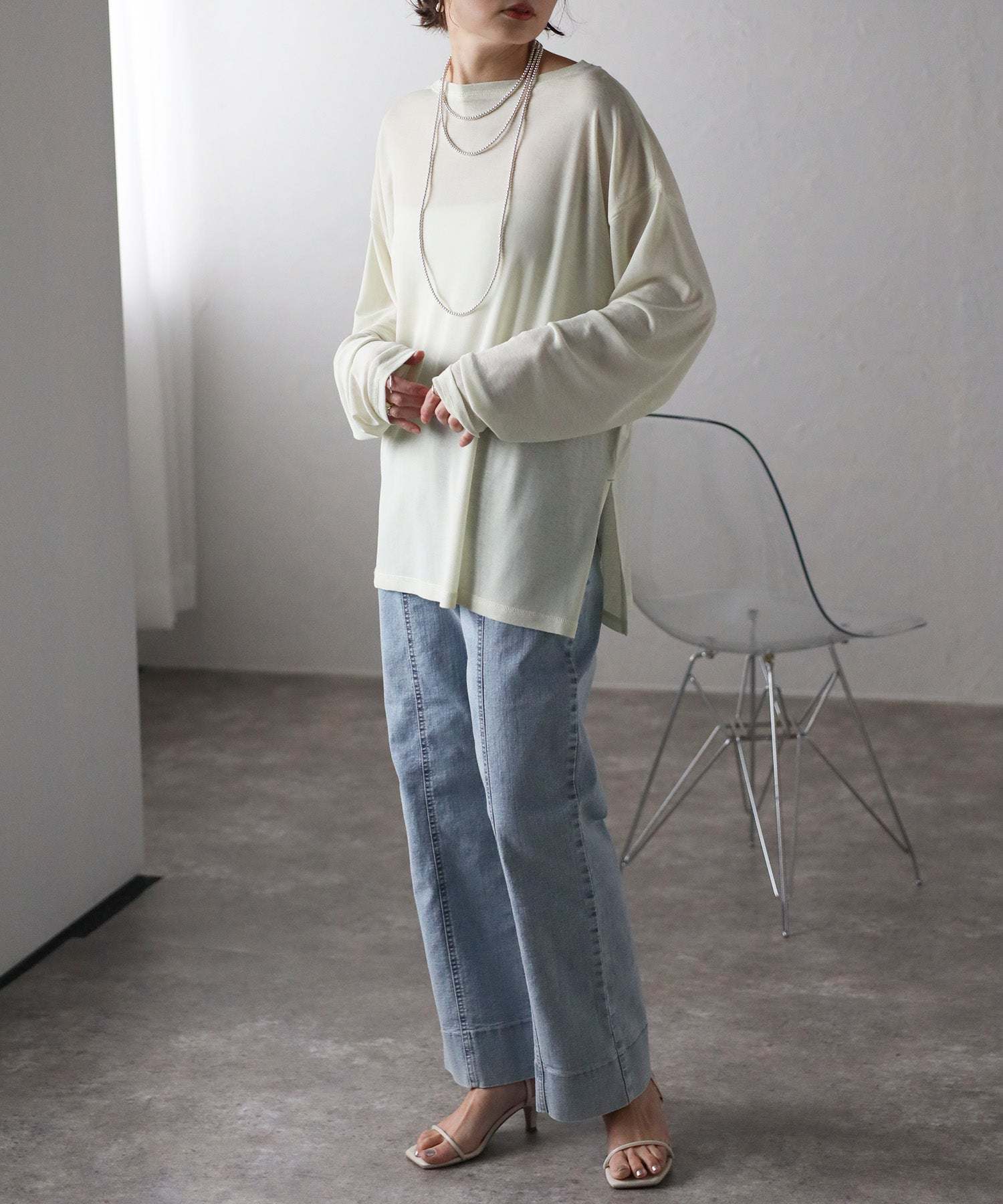 Bonjour Sagan Frill Sheer Cut Sew