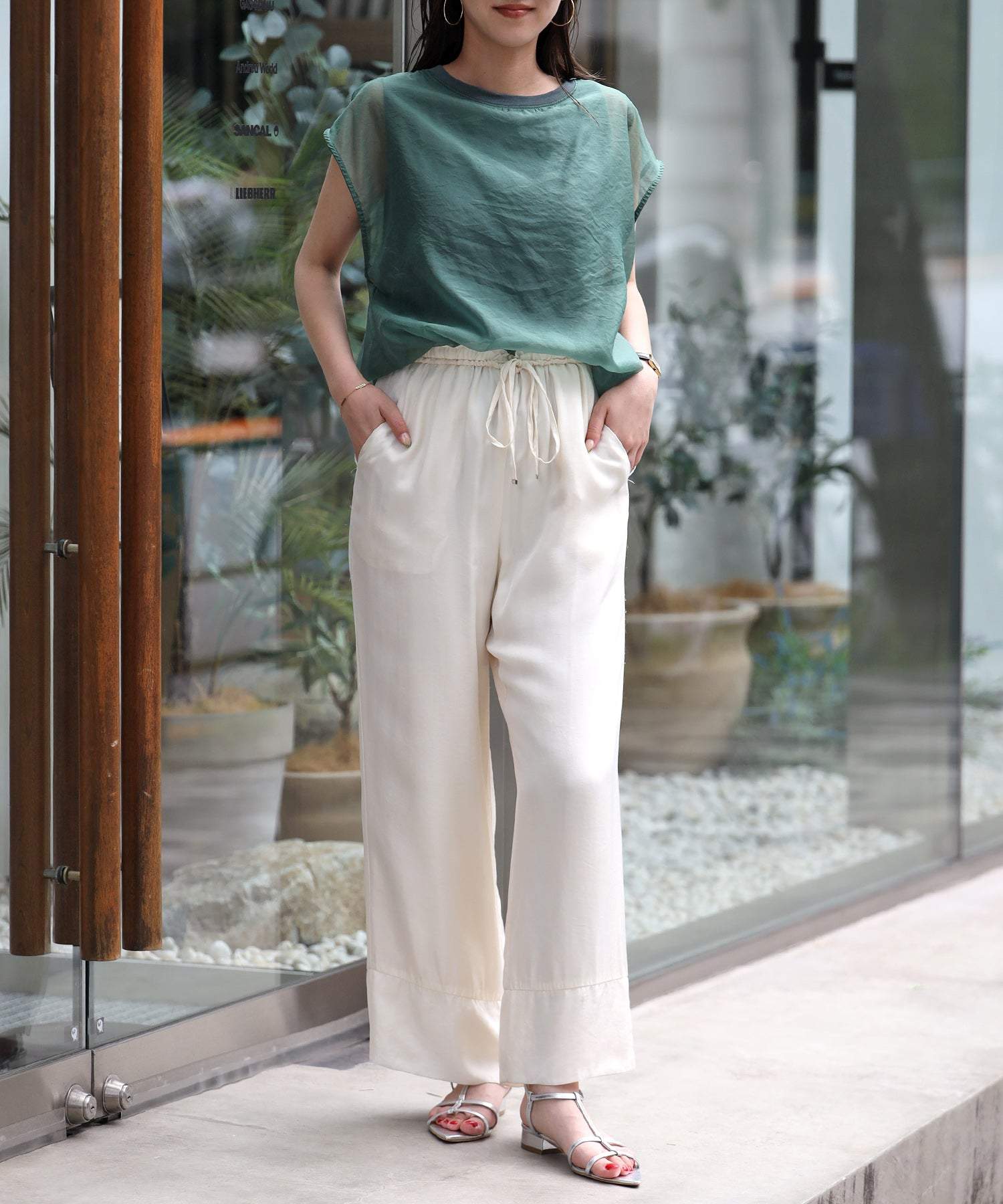 Bonjour Sagan Layered Sheer French Pullover
