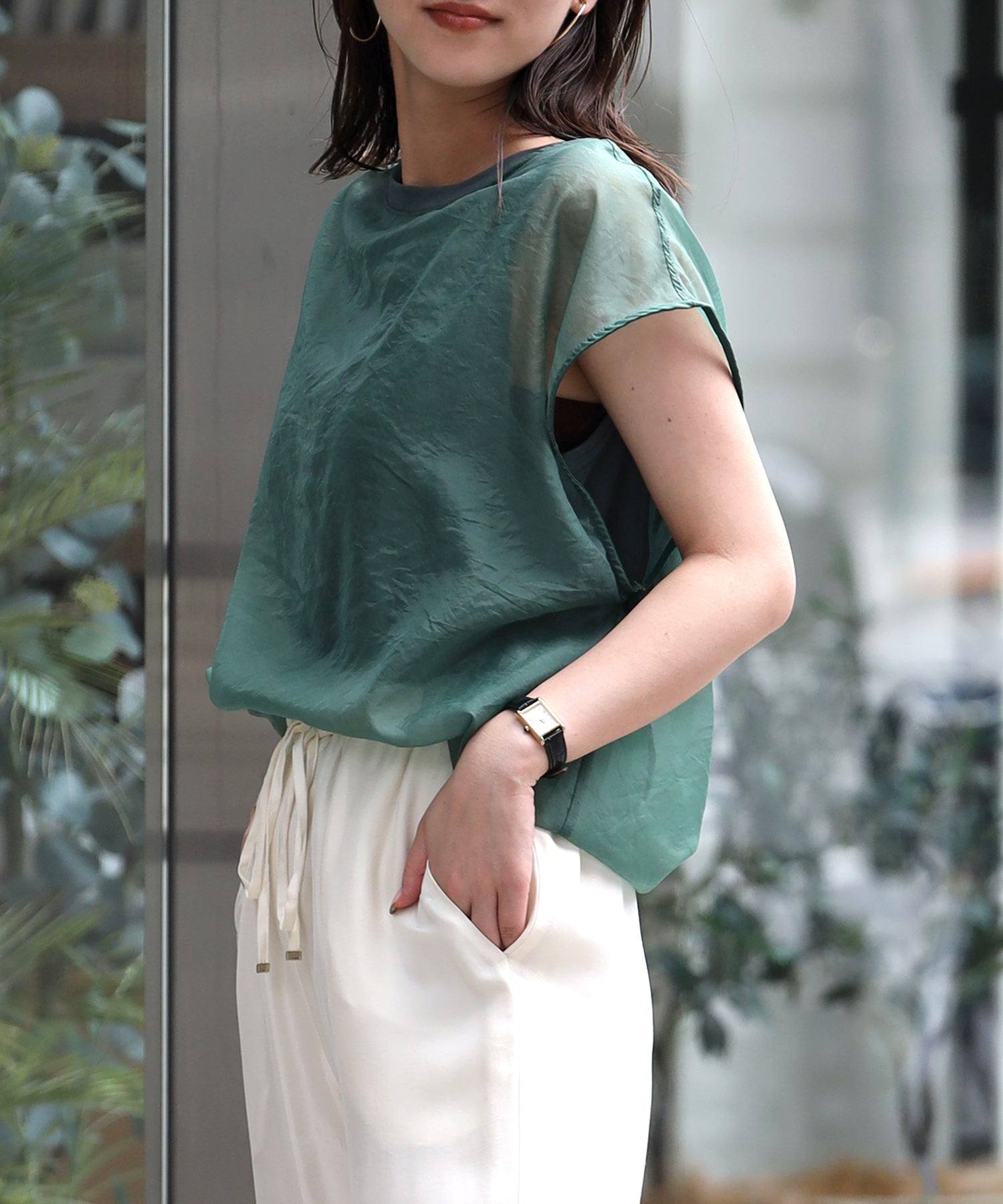 Bonjour Sagan Layered Sheer French Pullover