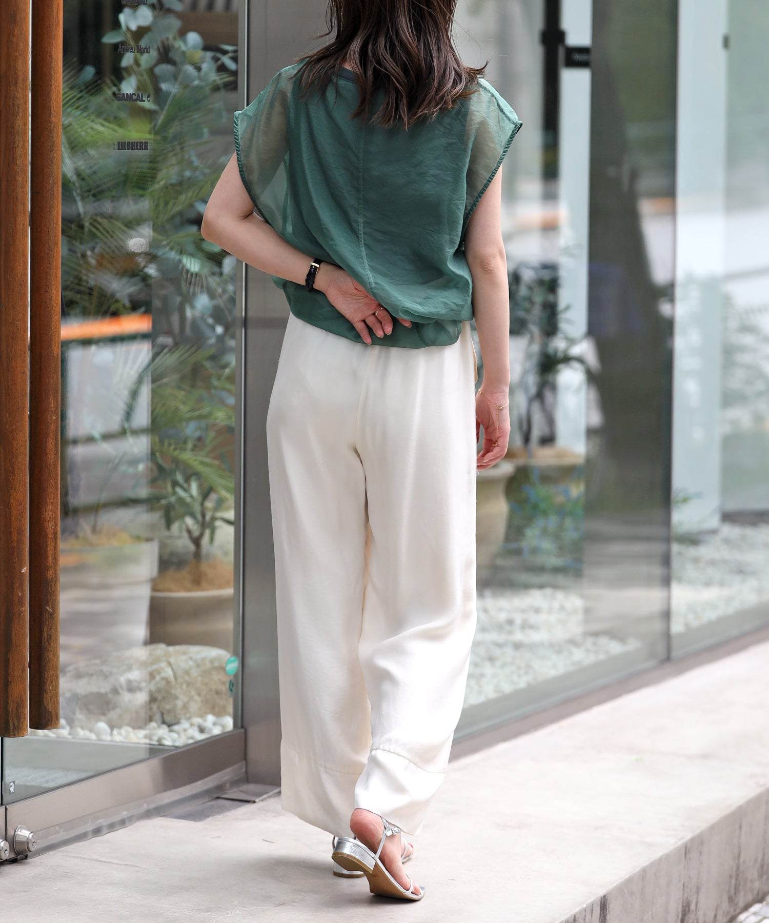 Bonjour Sagan Layered Sheer French Pullover