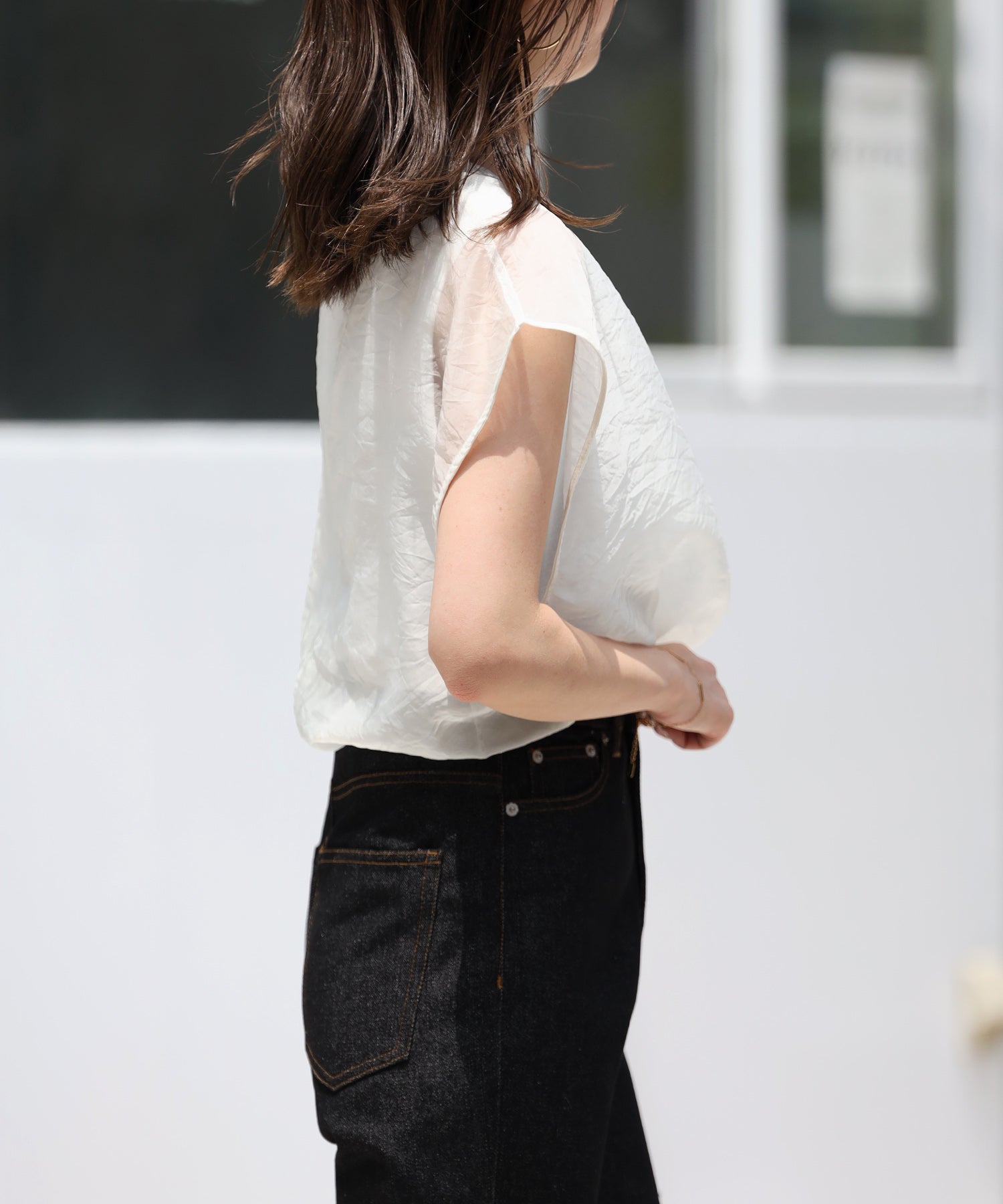 Bonjour Sagan Layered Sheer French Pullover