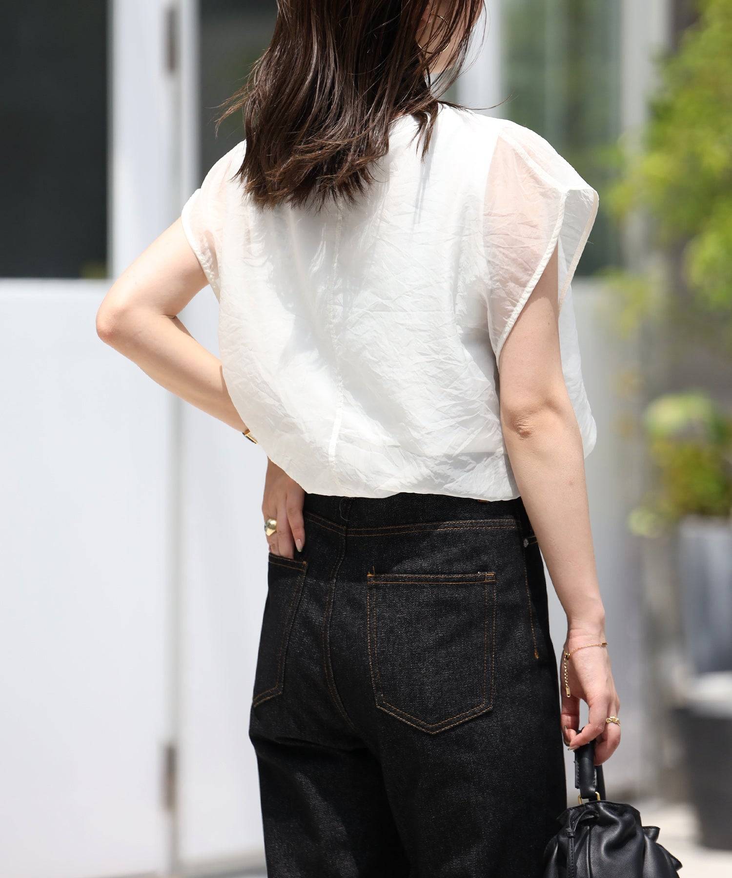 Bonjour Sagan Layered Sheer French Pullover
