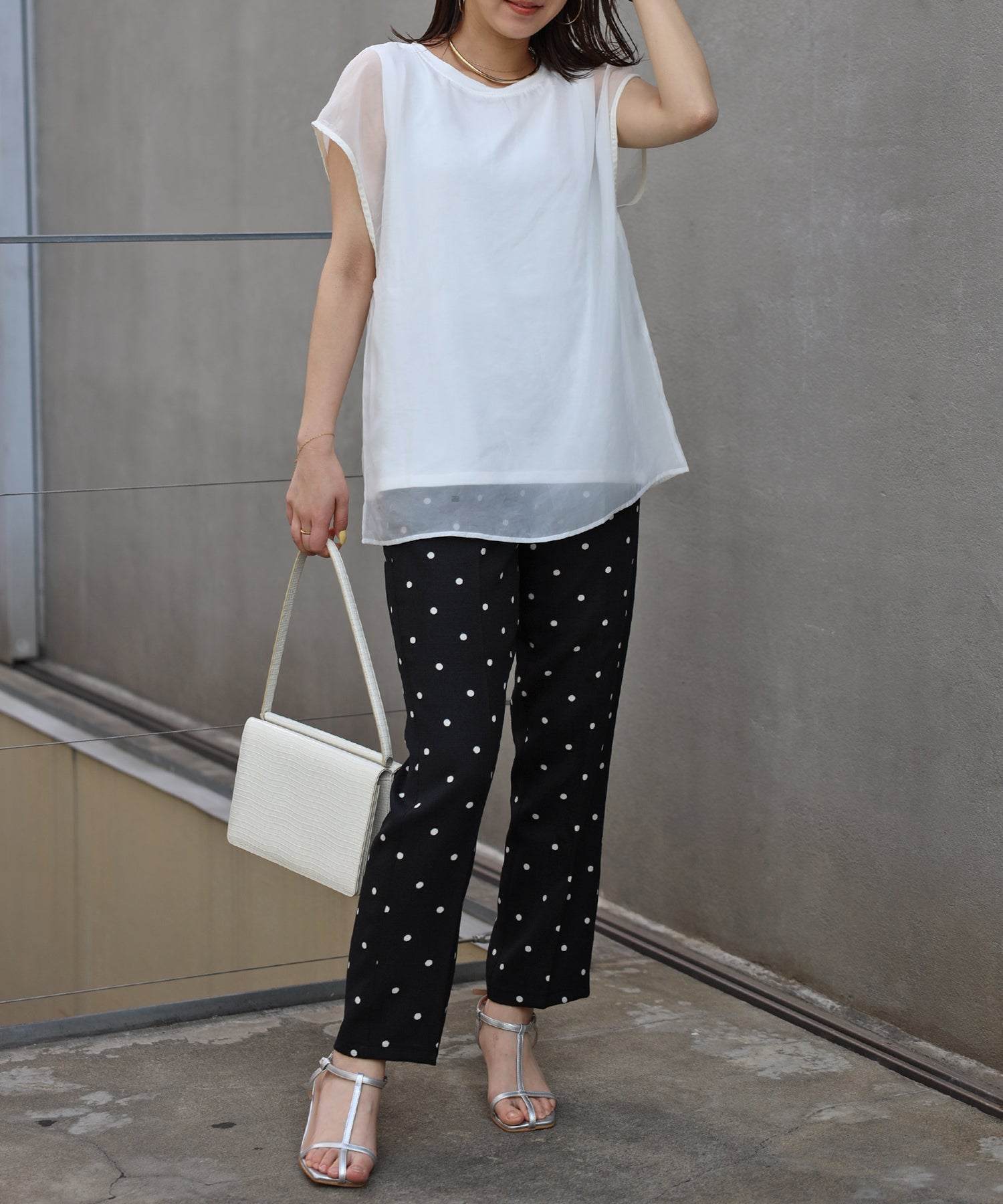 Bonjour Sagan Layered Sheer French Pullover