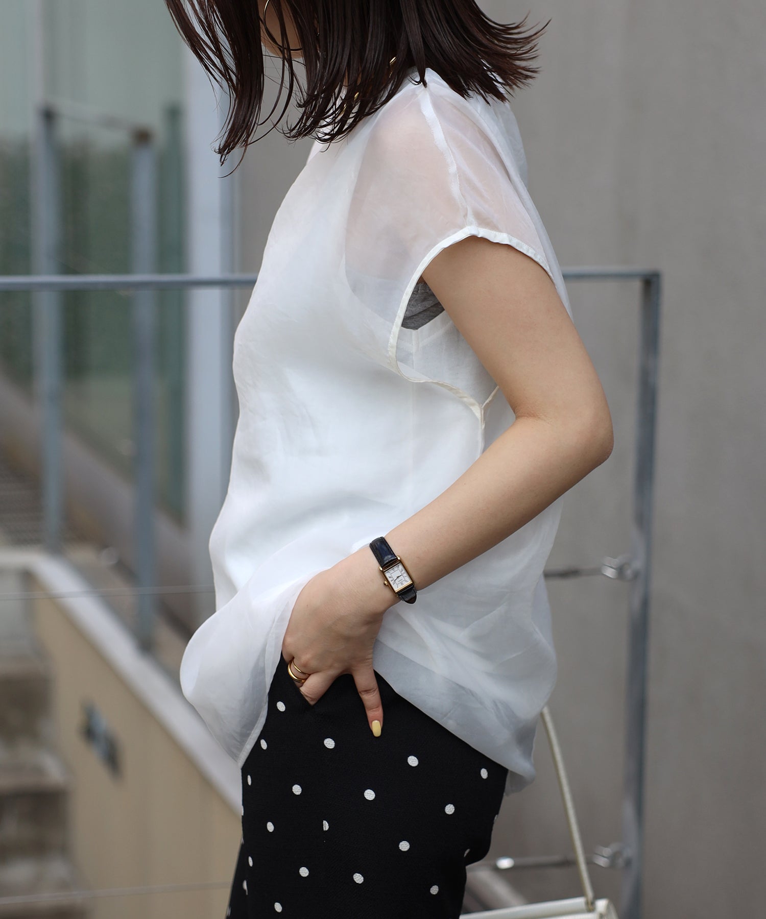 Bonjour Sagan Layered Sheer French Pullover