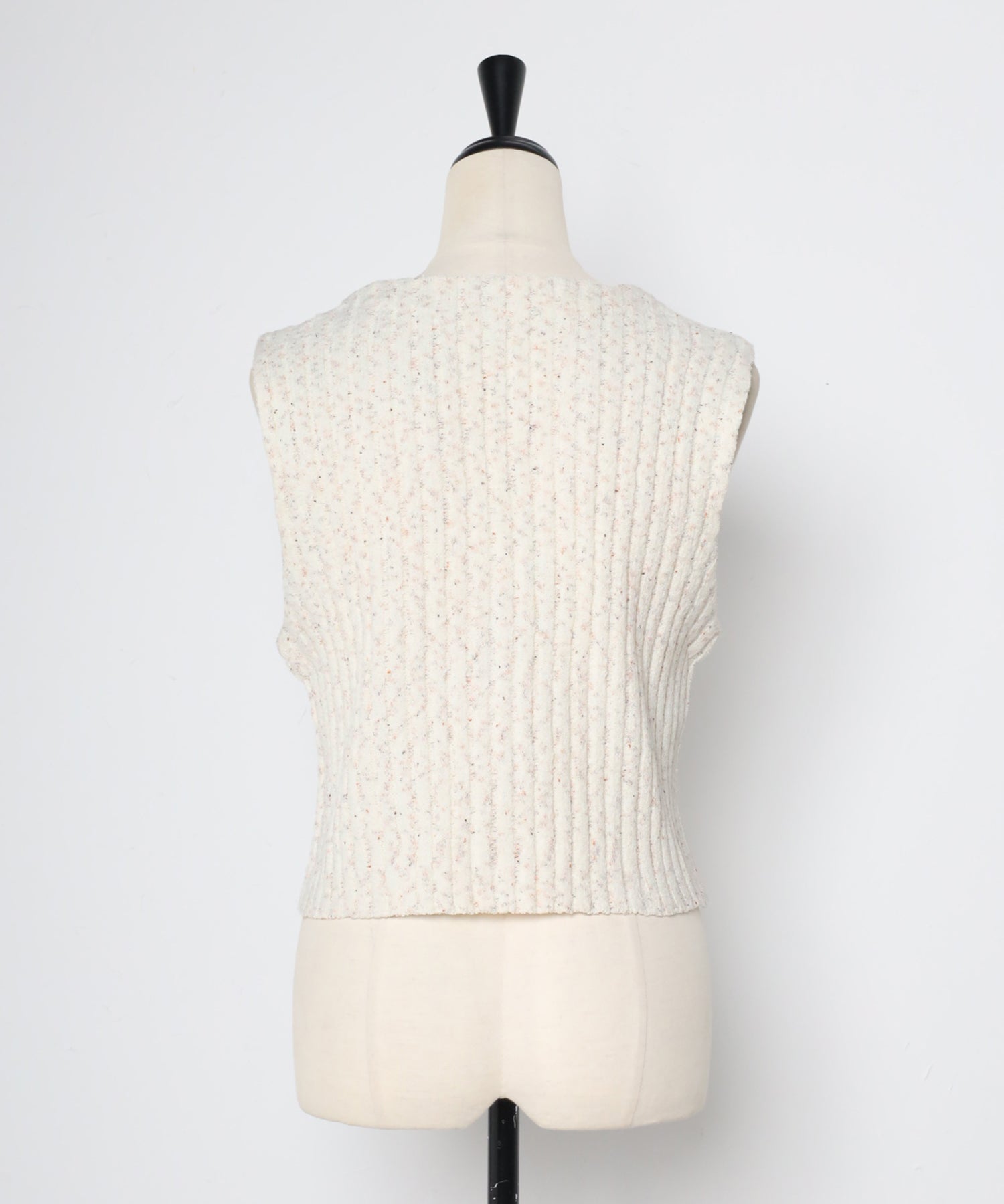 Bonjour Sagan Wide Rib Mix Knit Vest