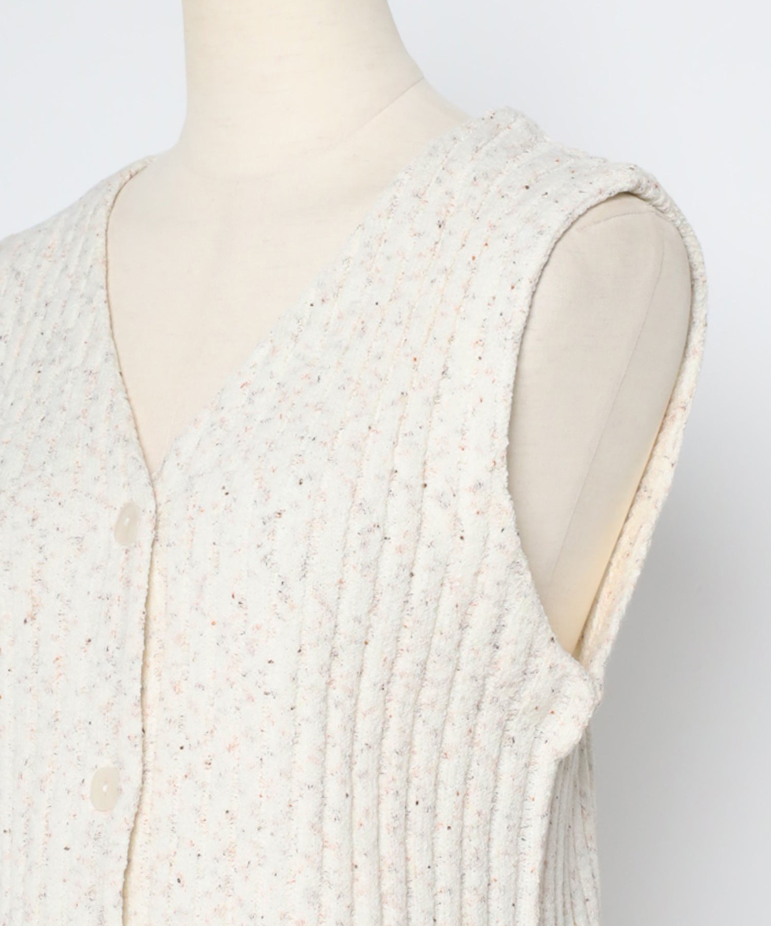 Bonjour Sagan Wide Rib Mix Knit Vest