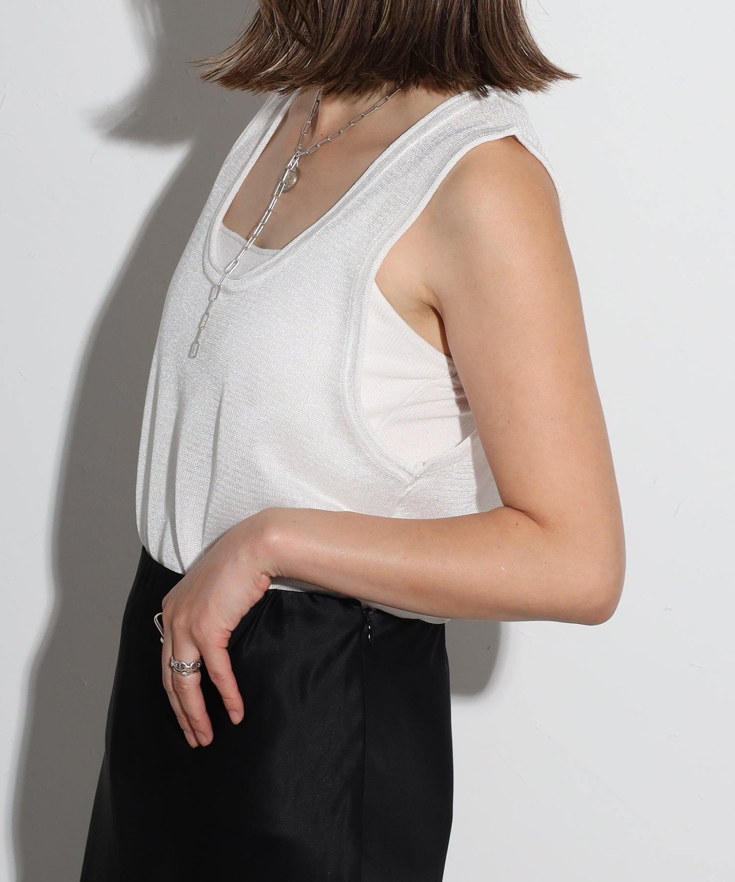Bonjour Sagan Sheer Knit Tank