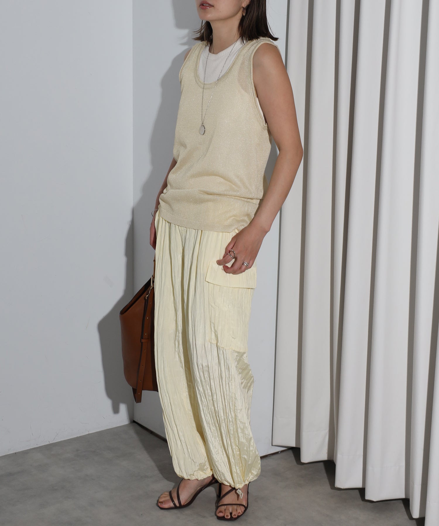 Bonjour Sagan Sheer Knit Tank