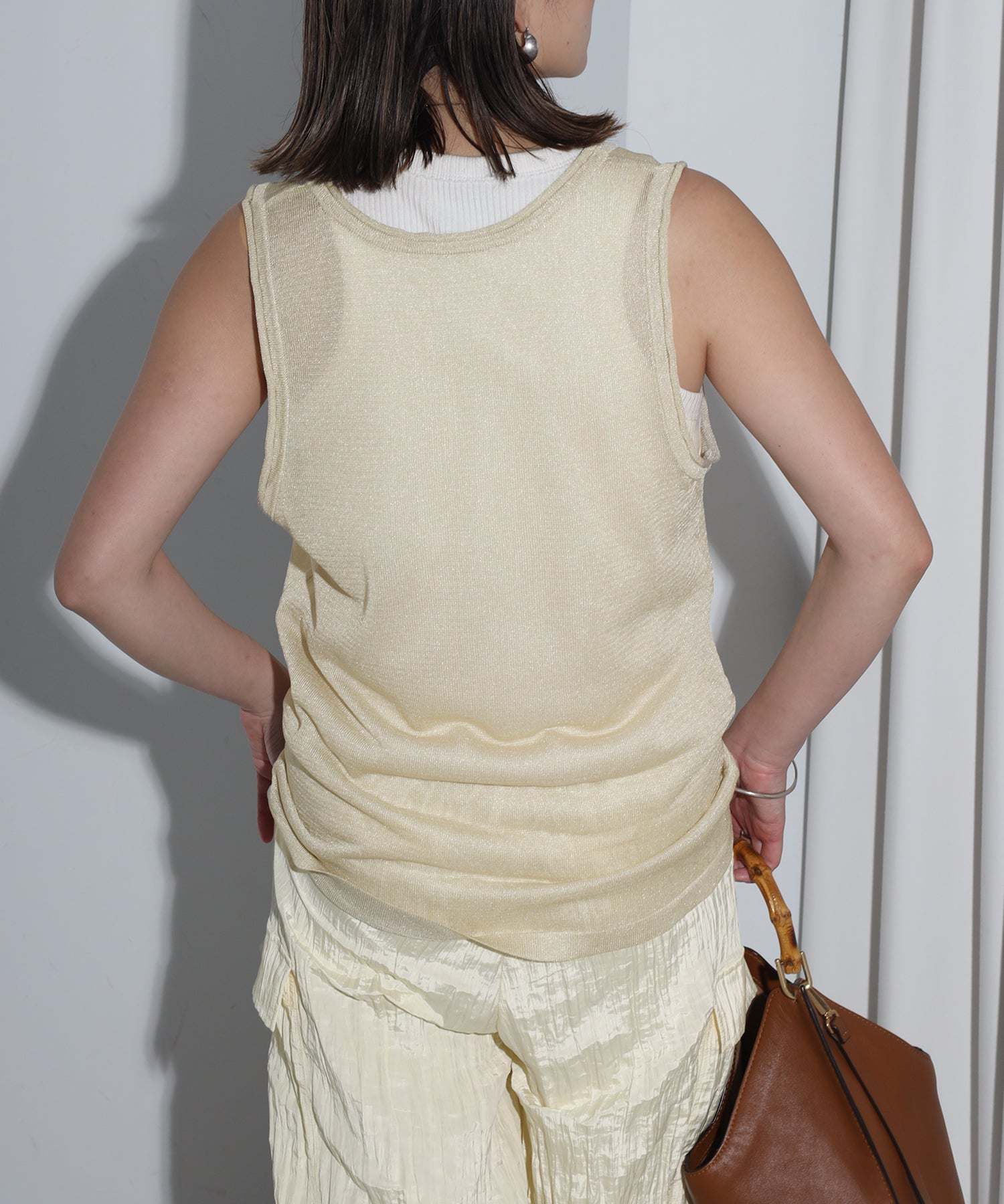 Bonjour Sagan Sheer Knit Tank