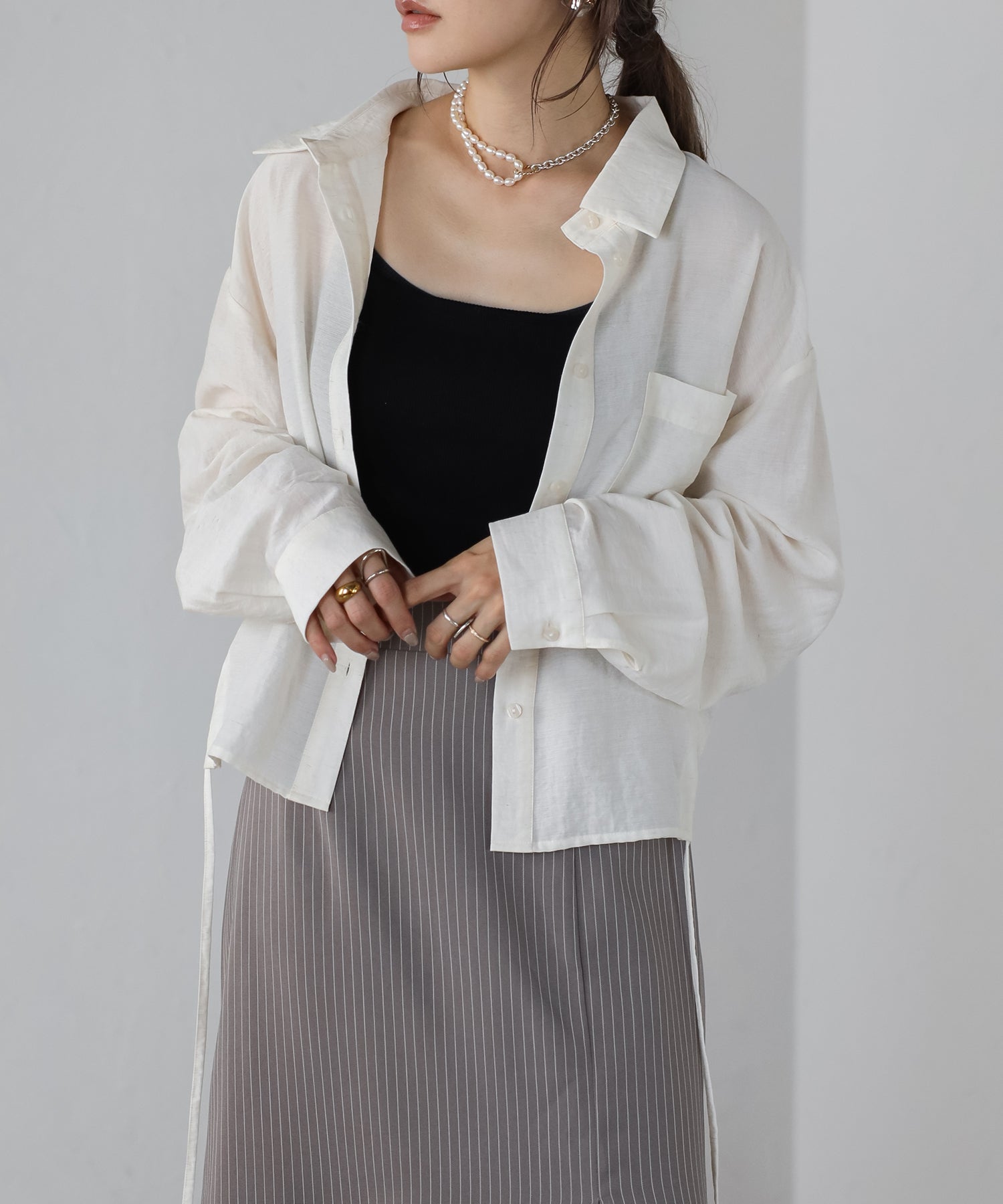 Bonjour Sagan Linen Blend Hold Lost Shirt