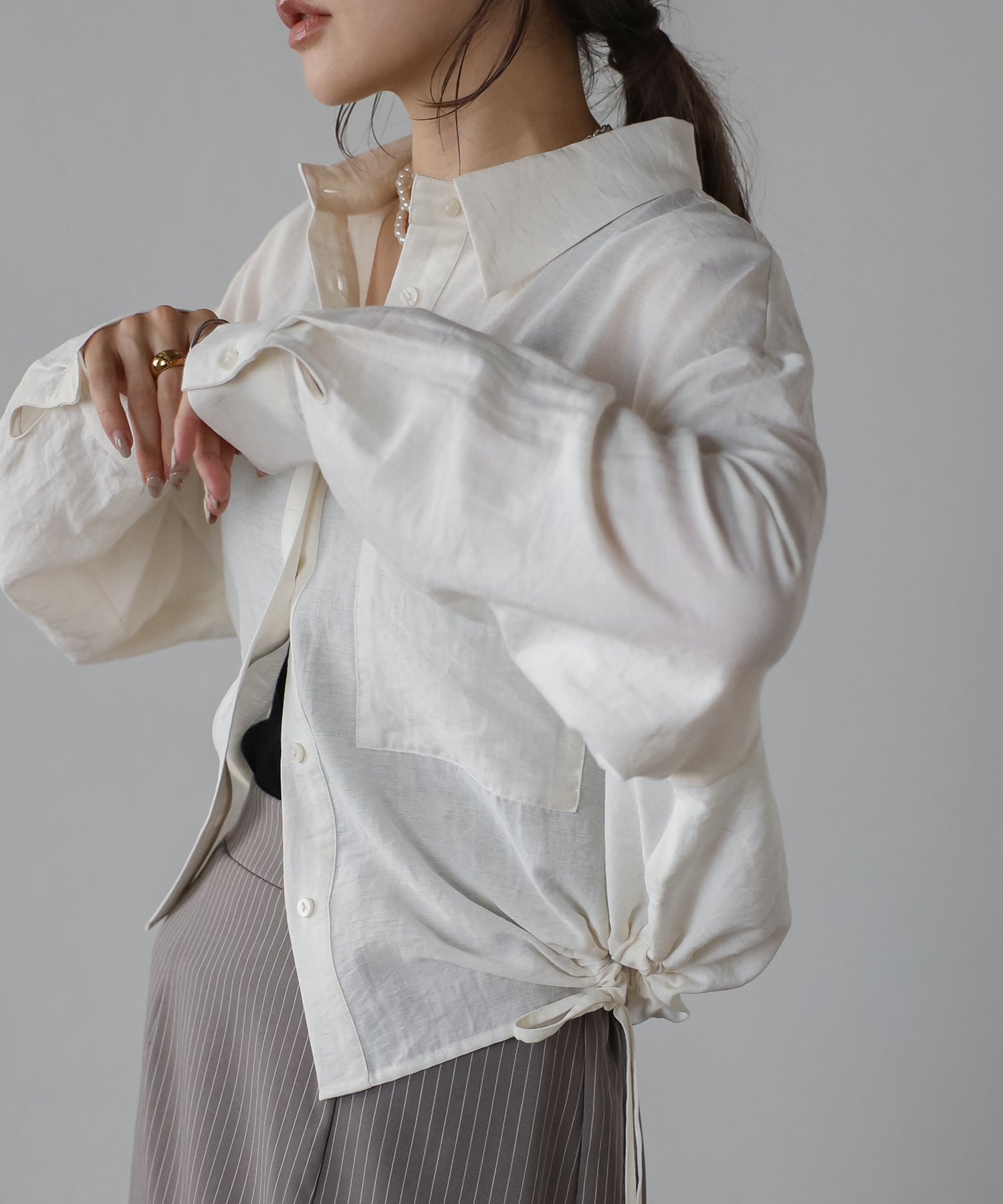 Bonjour Sagan Linen Blend Hold Lost Shirt