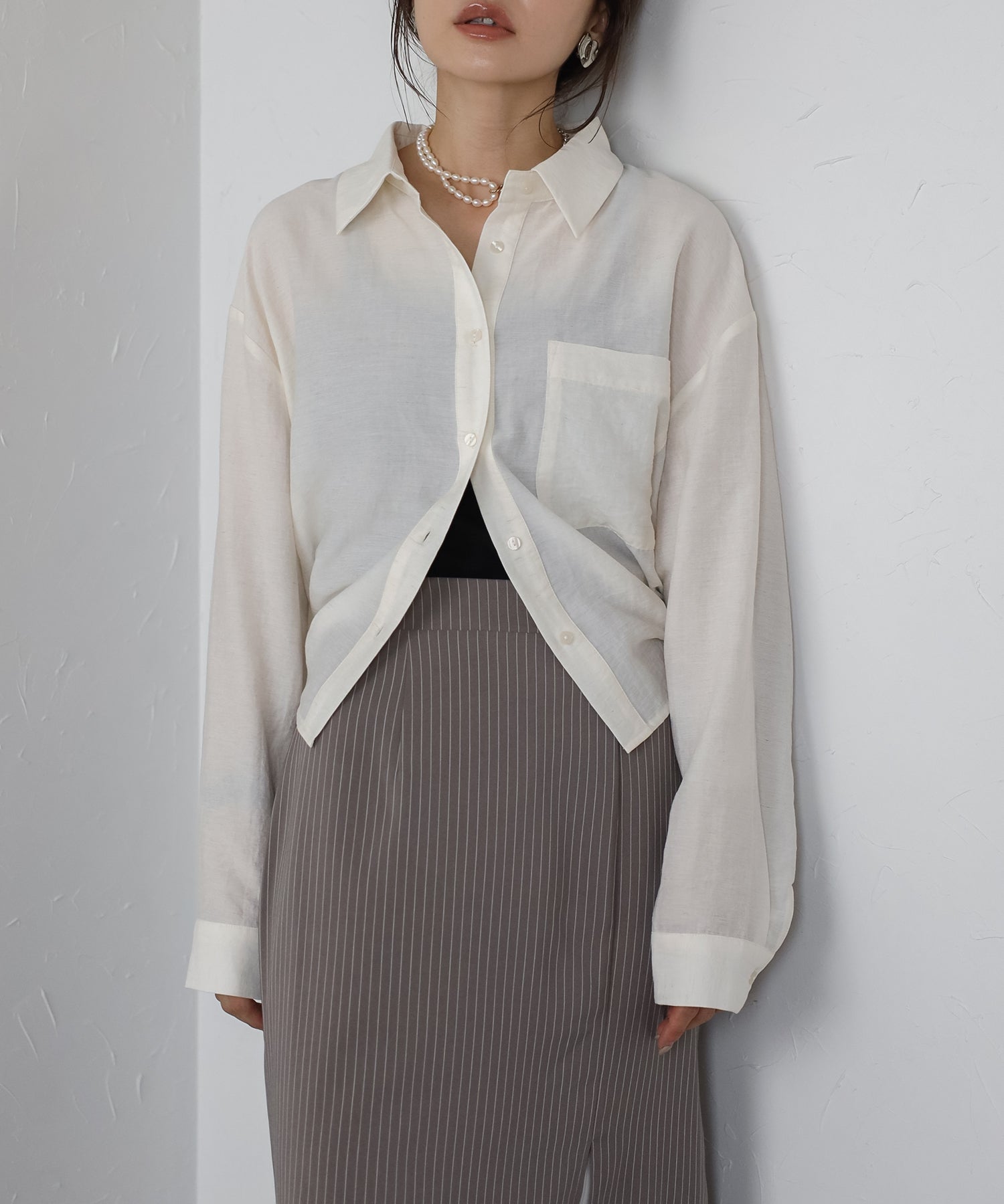 Bonjour Sagan Linen Blend Hold Lost Shirt