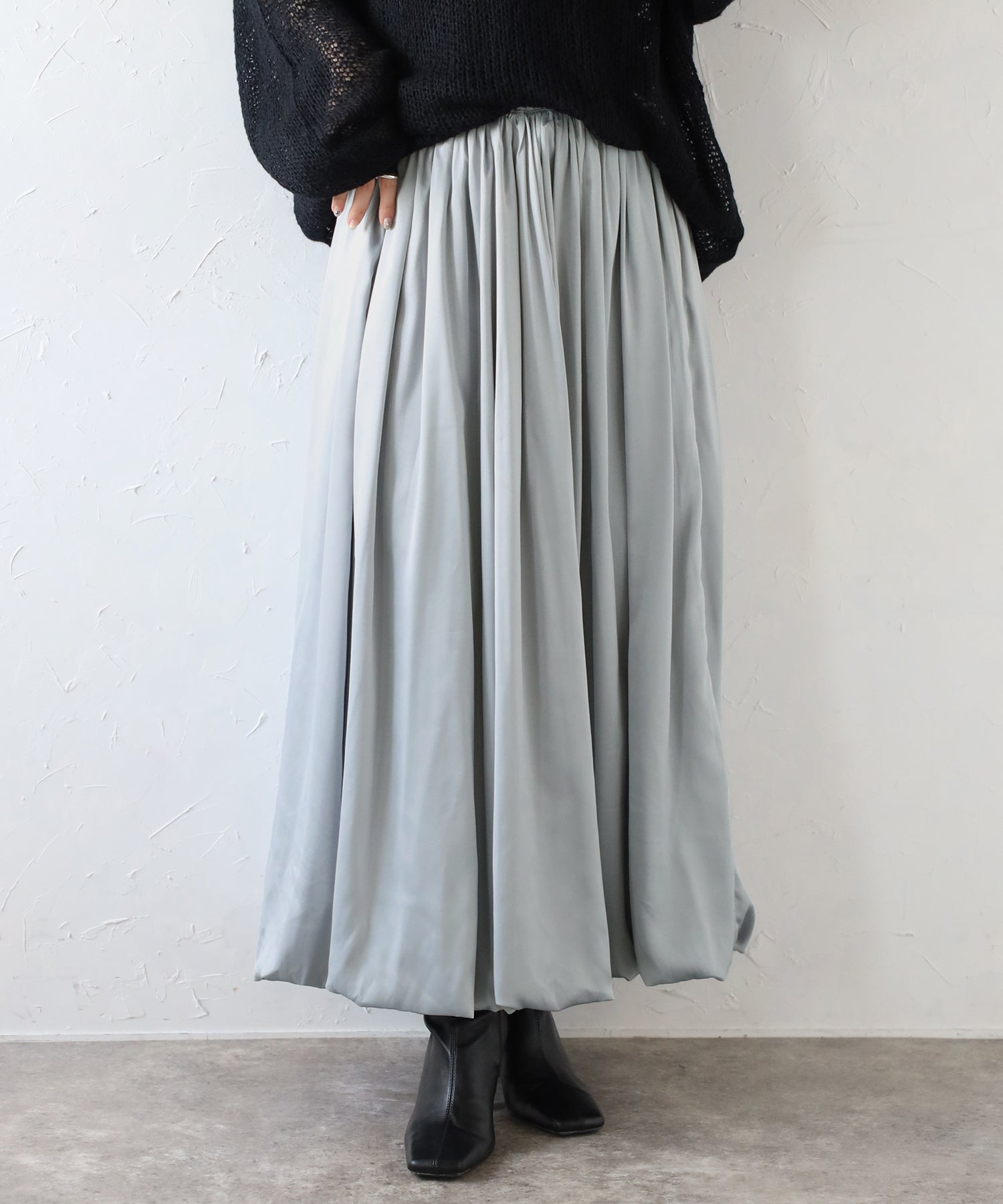 Bonjour Sagan Satin Balloon Skirt