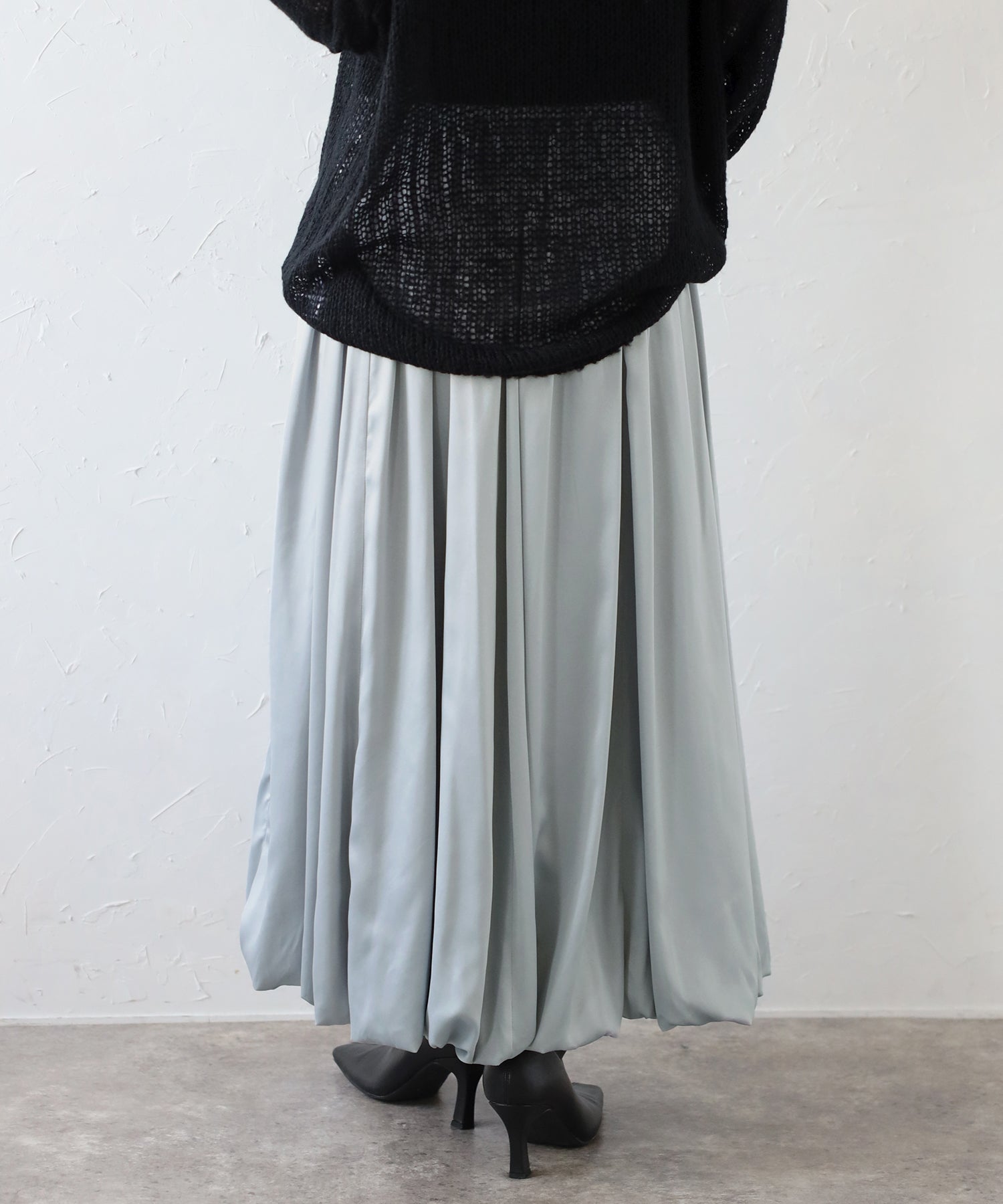 Bonjour Sagan Satin Balloon Skirt