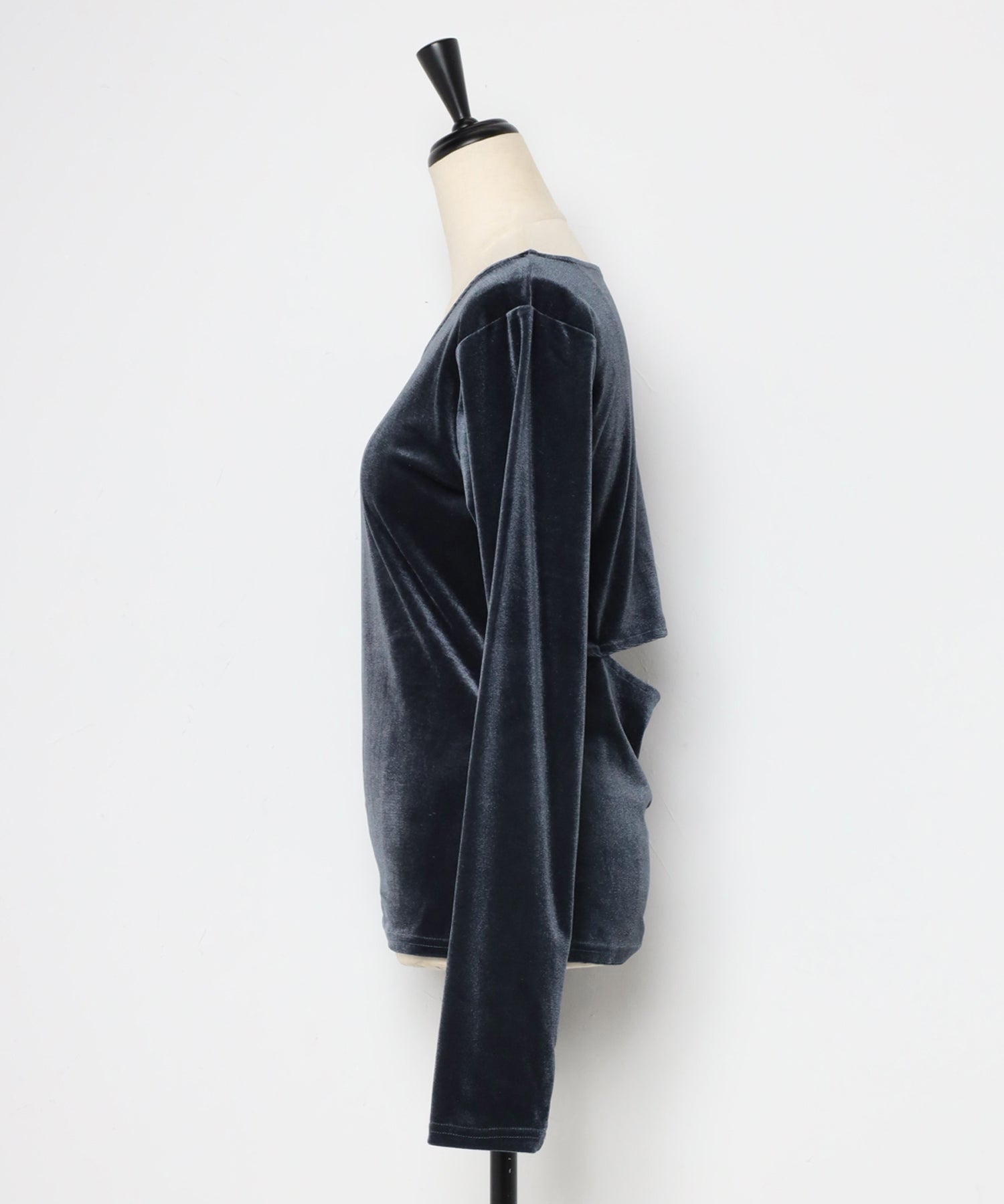 Bonjour Sagan Back Open Velour Pullover