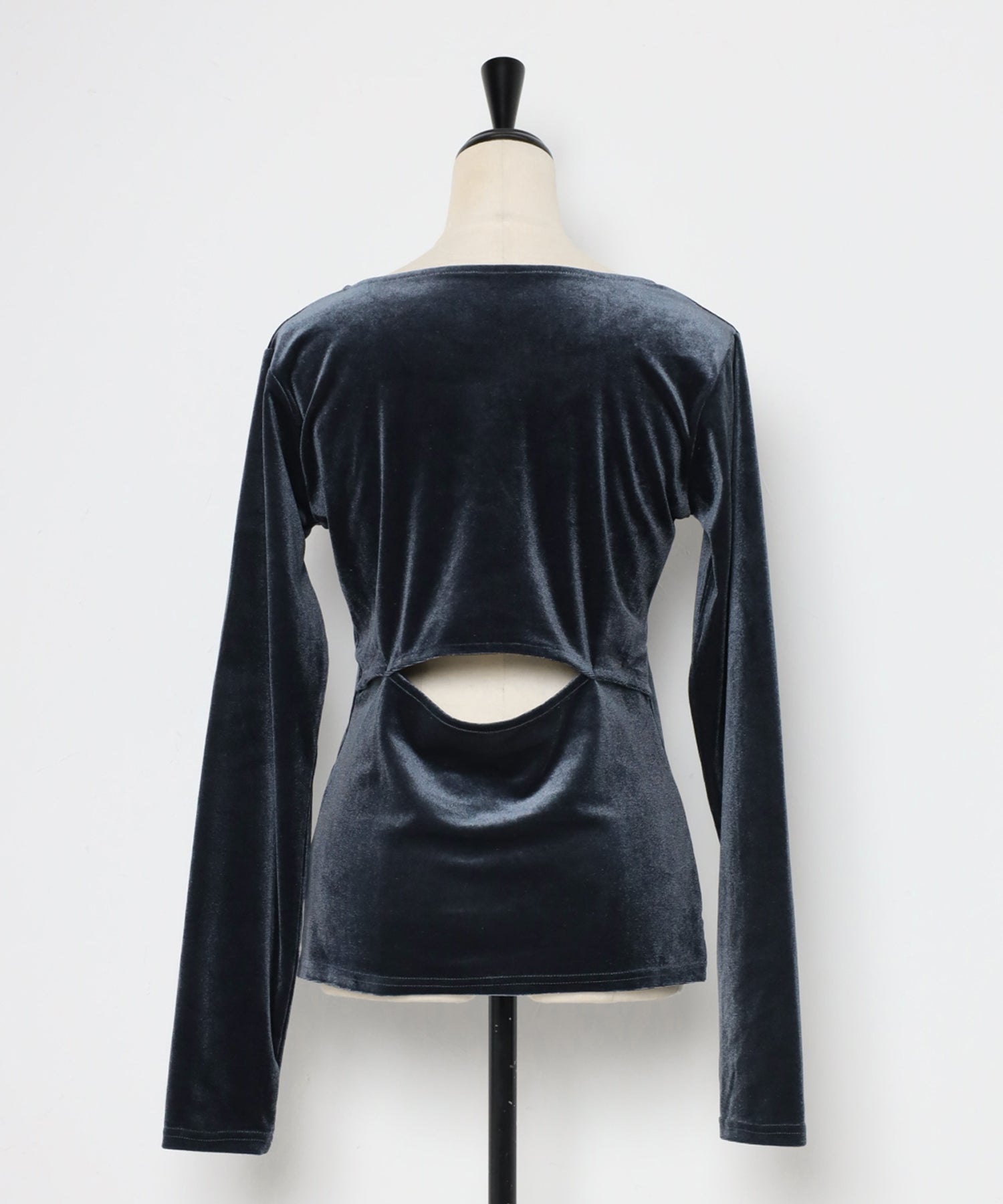 Bonjour Sagan Back Open Velour Pullover
