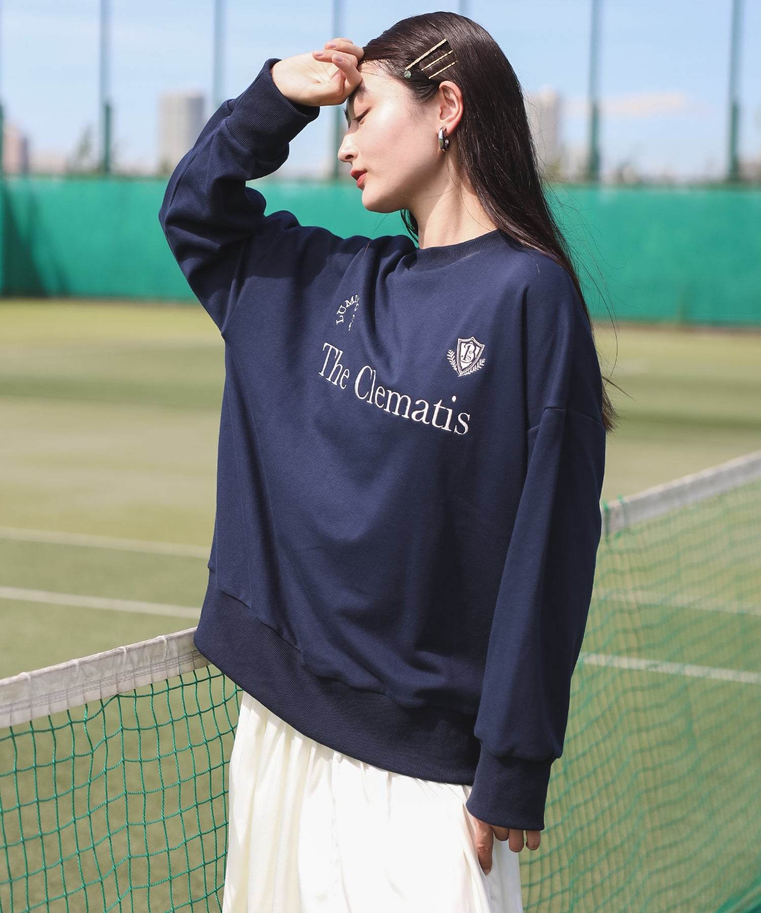 波恩茲爾·薩岡 BONJOUR SAGAN 遊戲標誌刺繡衛衣