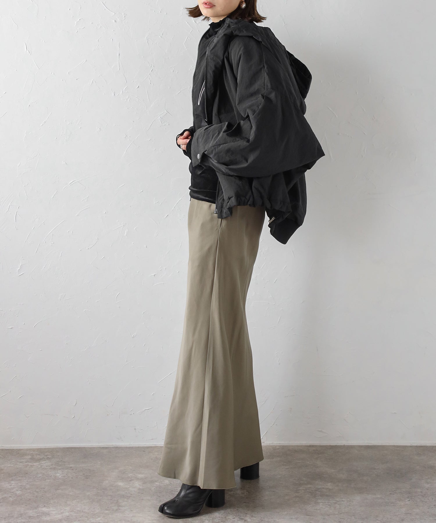 Bonjour Sagan Waist Elastic Matte Satin Skirt