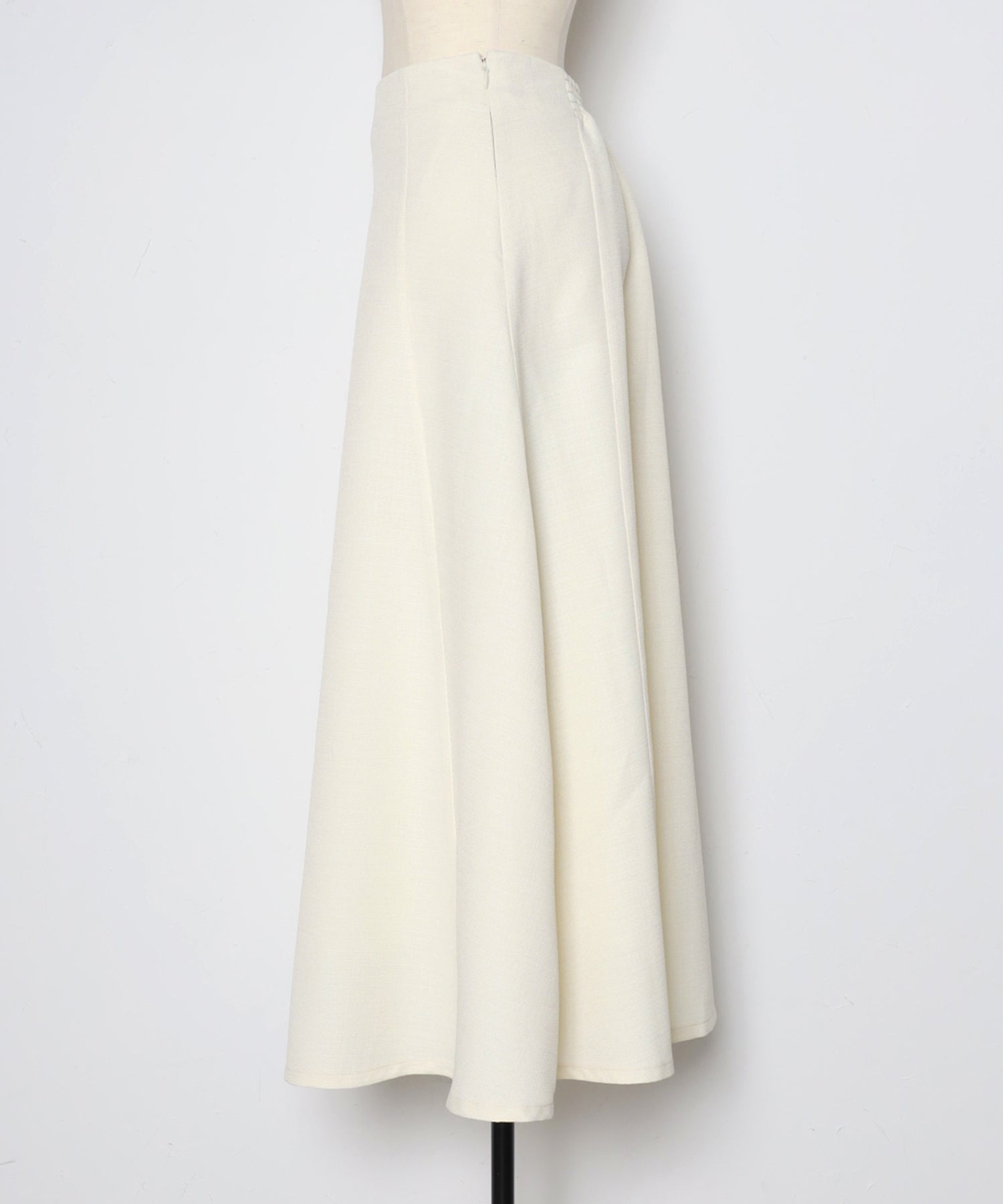 ボンジュールサガン BONJOUR SAGAN ライトツイードフレアロングスカート （IVORY） IVORY