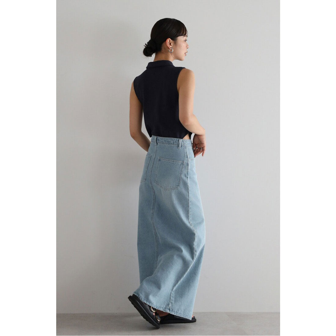 ボンジュールサガン BONJOUR SAGAN polo knit sleeveless body suit / ポロニットノースリボディースーツ （NAVY） NAVY