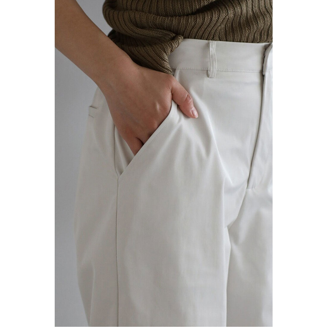 ボンジュールサガン BONJOUR SAGAN classy parachute pants / 綺麗見えパラシュートパンツ （ECRU） ECRU