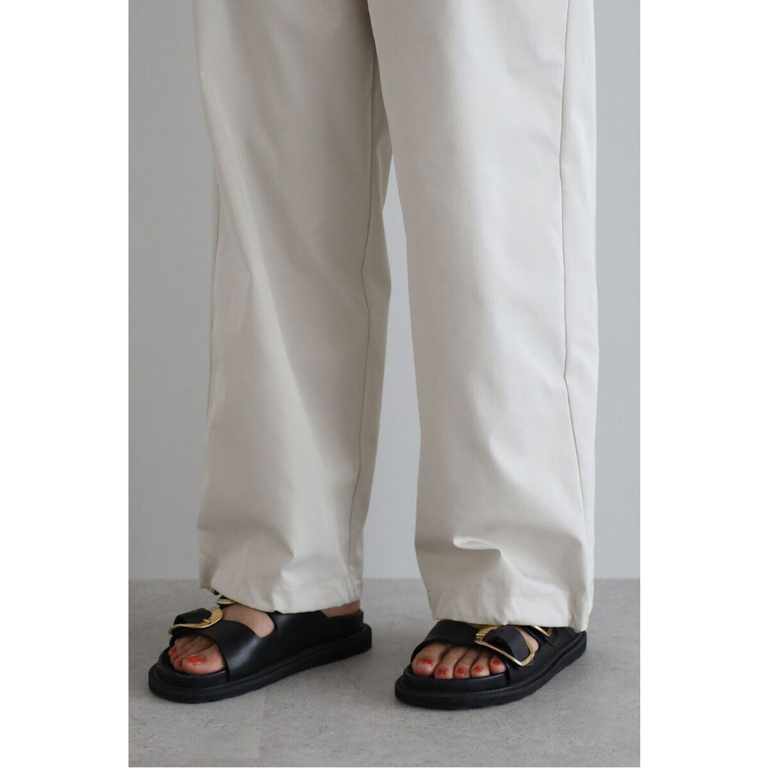 ボンジュールサガン BONJOUR SAGAN classy parachute pants / 綺麗見えパラシュートパンツ （ECRU） ECRU