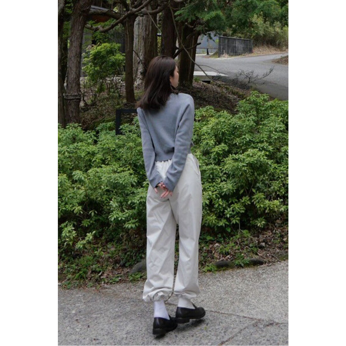ボンジュールサガン BONJOUR SAGAN classy parachute pants / 綺麗見えパラシュートパンツ （ECRU） ECRU