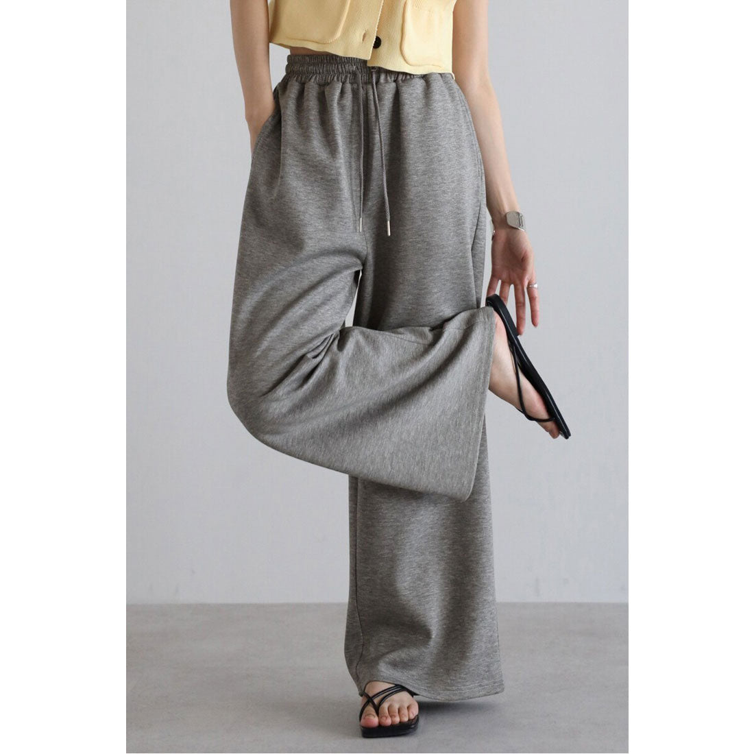 ボンジュールサガン BONJOUR SAGAN marshmallow sweat straight pants / マシュマロスウェットストレートパンツ （OFF-WHITE） OFF-WHITE