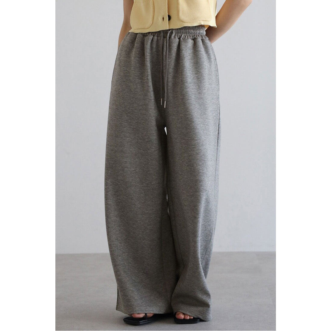 ボンジュールサガン BONJOUR SAGAN marshmallow sweat straight pants / マシュマロスウェットストレートパンツ （OFF-WHITE） OFF-WHITE