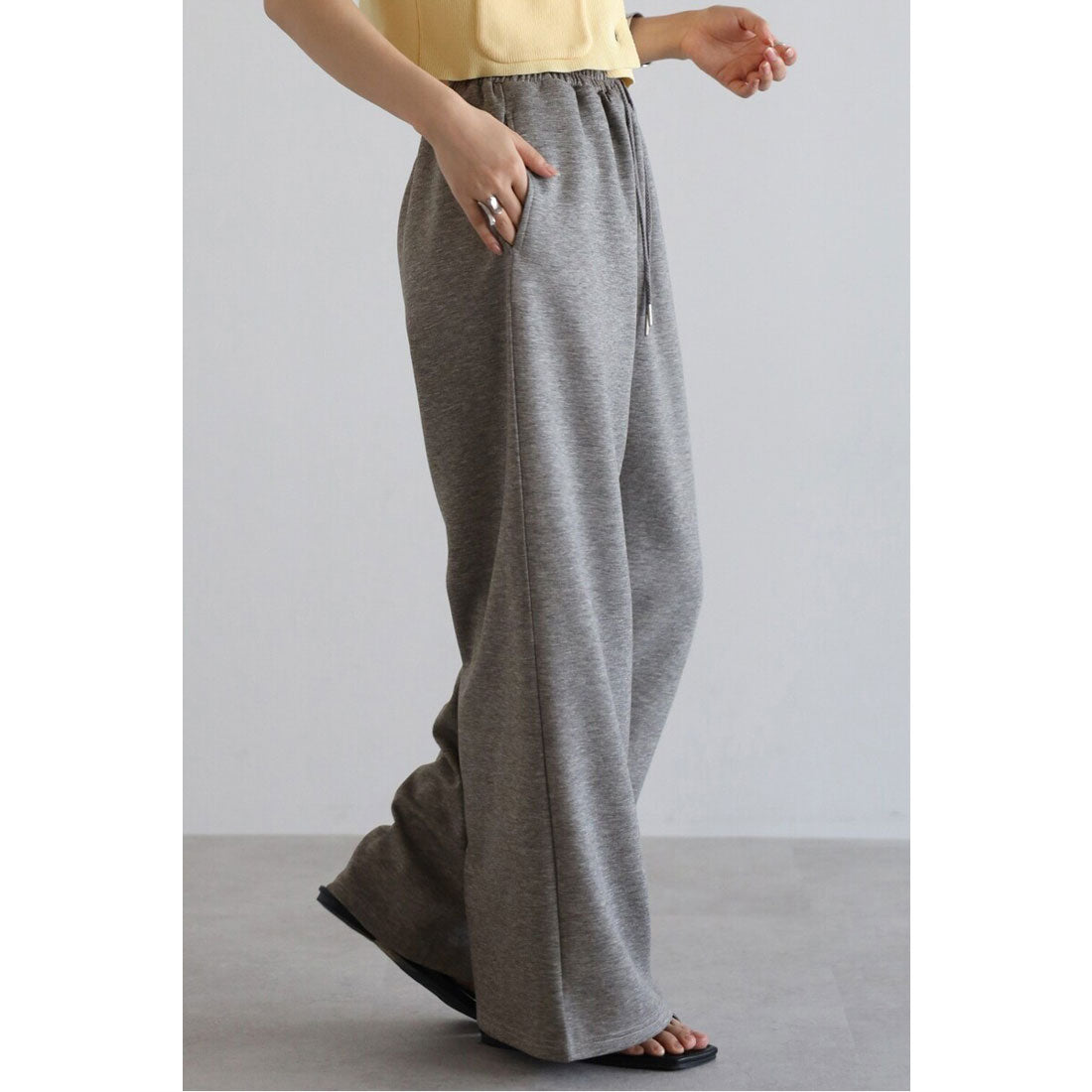 ボンジュールサガン BONJOUR SAGAN marshmallow sweat straight pants / マシュマロスウェットストレートパンツ （OFF-WHITE） OFF-WHITE