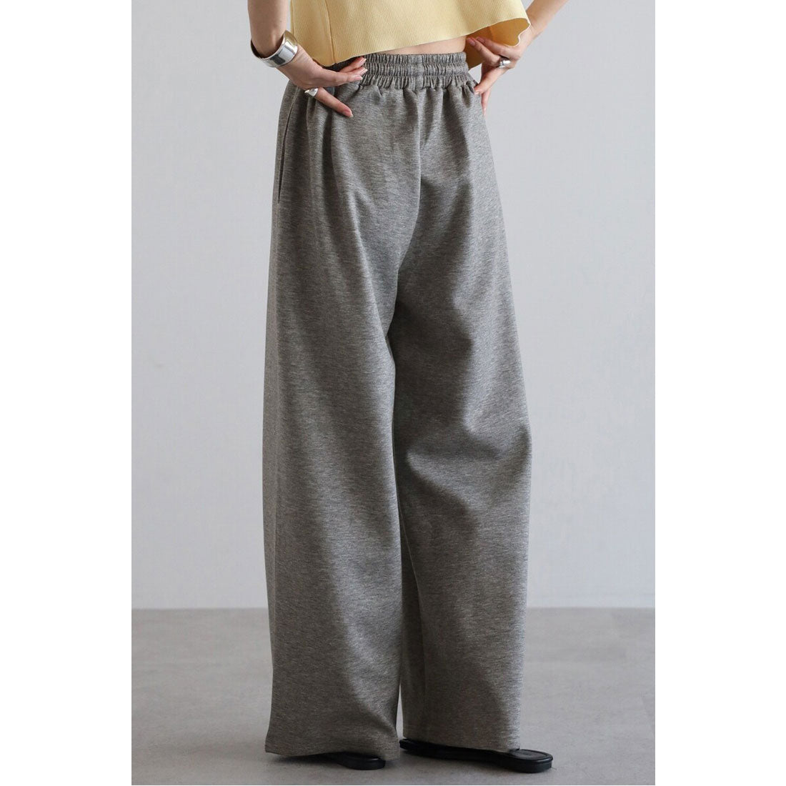 ボンジュールサガン BONJOUR SAGAN marshmallow sweat straight pants / マシュマロスウェットストレートパンツ （OFF-WHITE） OFF-WHITE